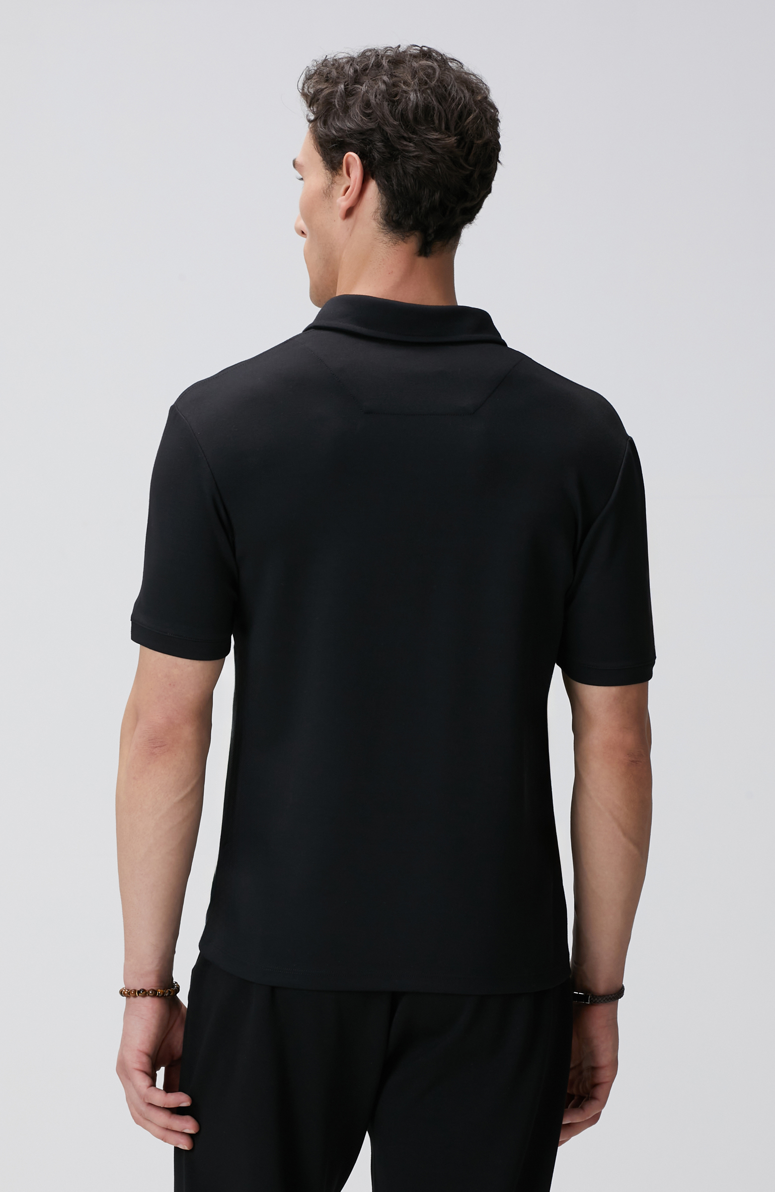 Siyah Basic Modal T-shirt