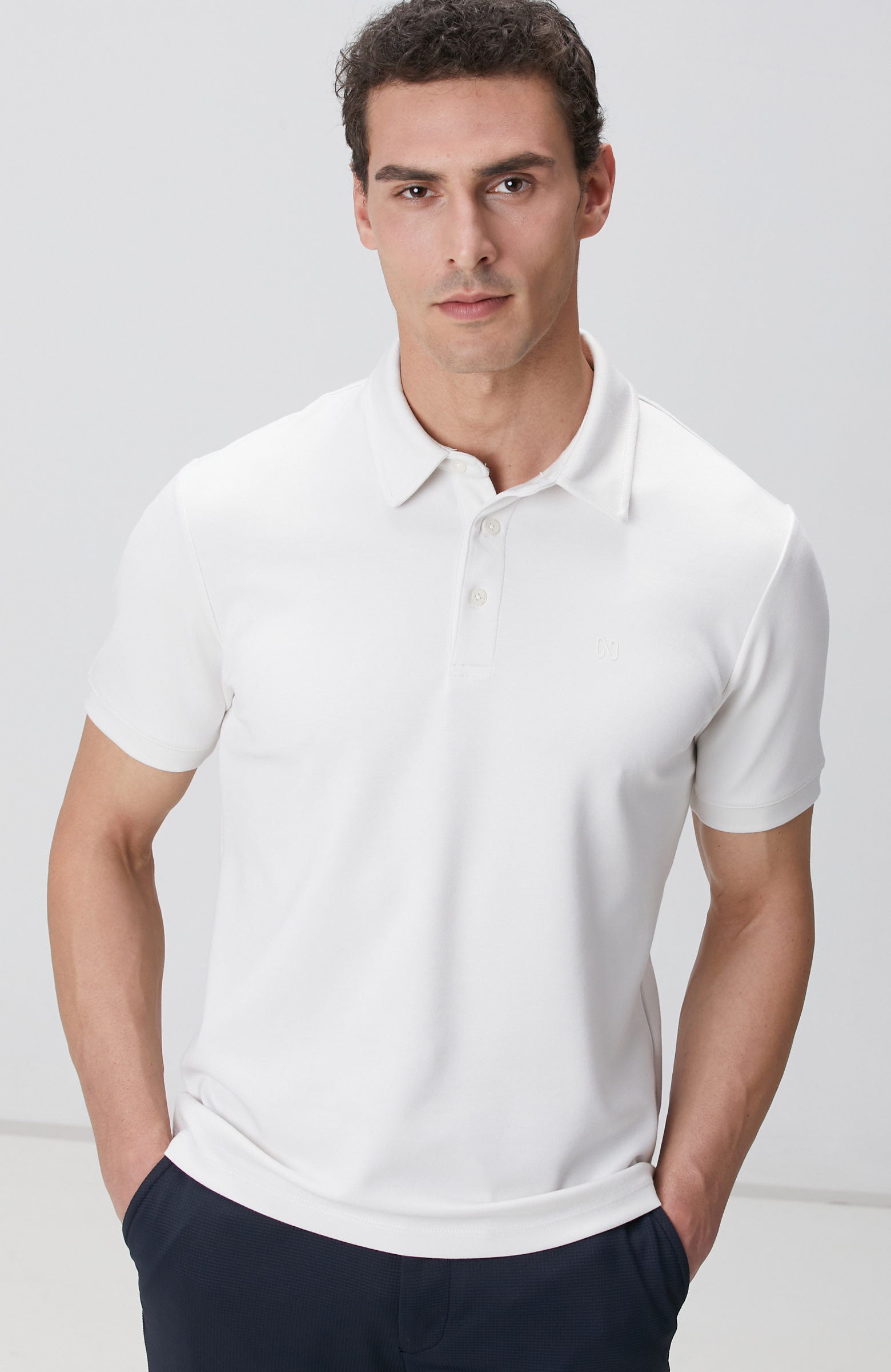 Kırık Beyaz Basic Modal T-shirt