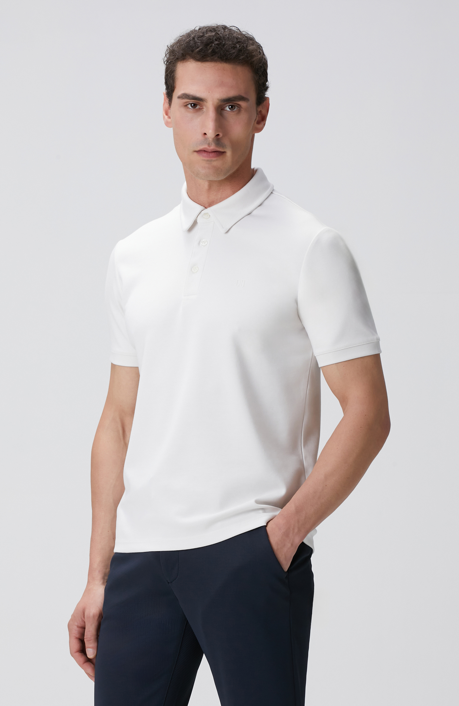 Kırık Beyaz Basic Modal T-shirt
