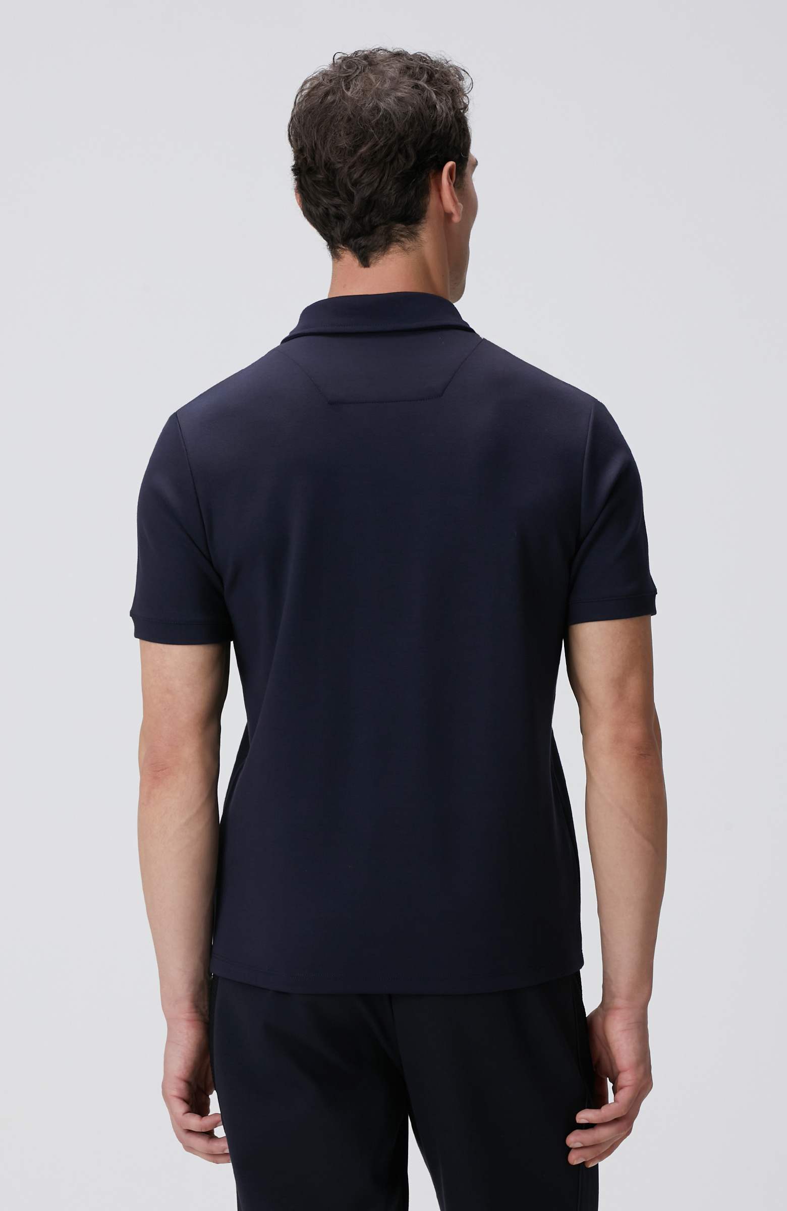 Lacivert Basic Modal T-shirt