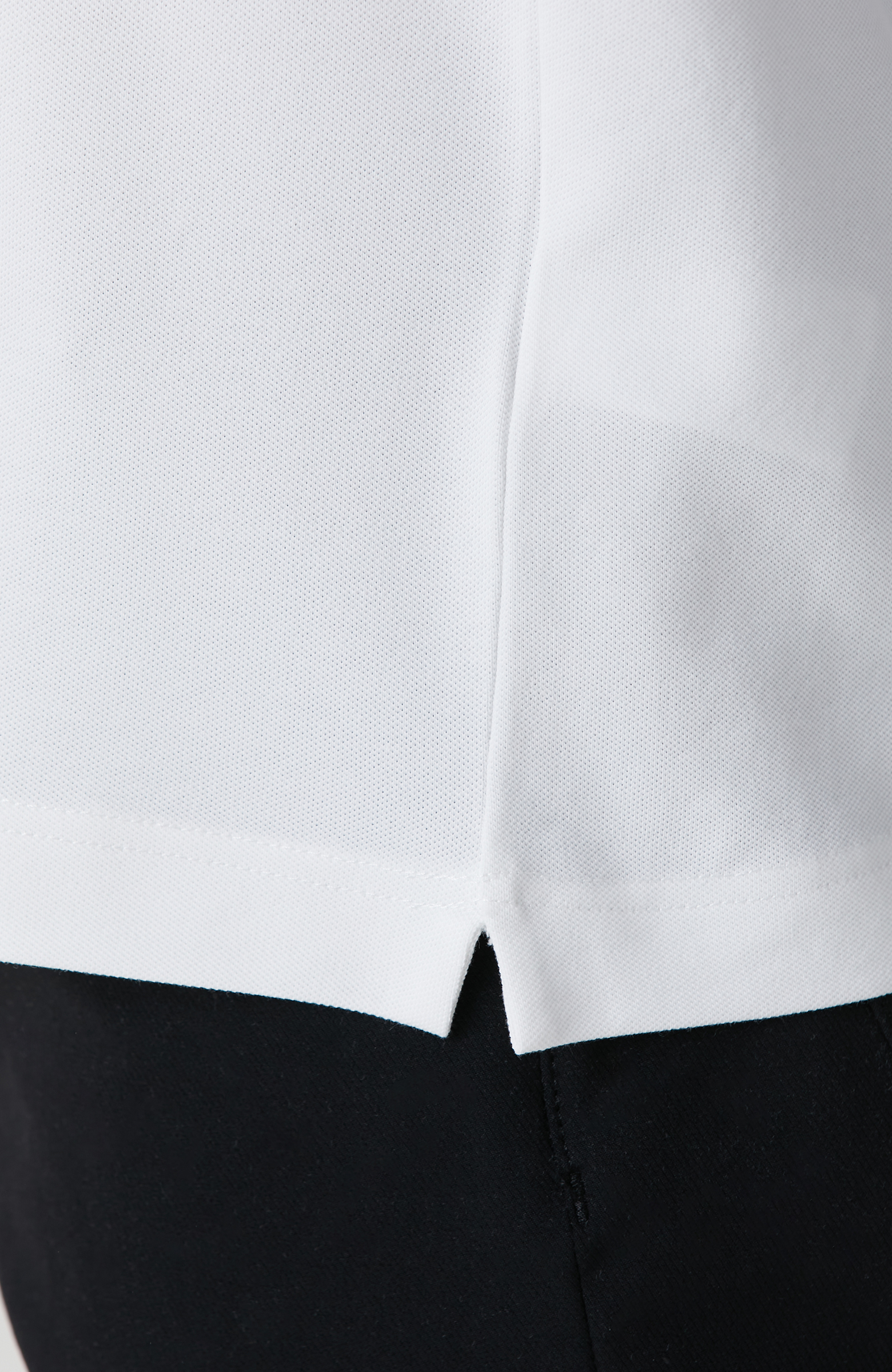 Kırık Beyaz Polo Yaka Örme T-shirt