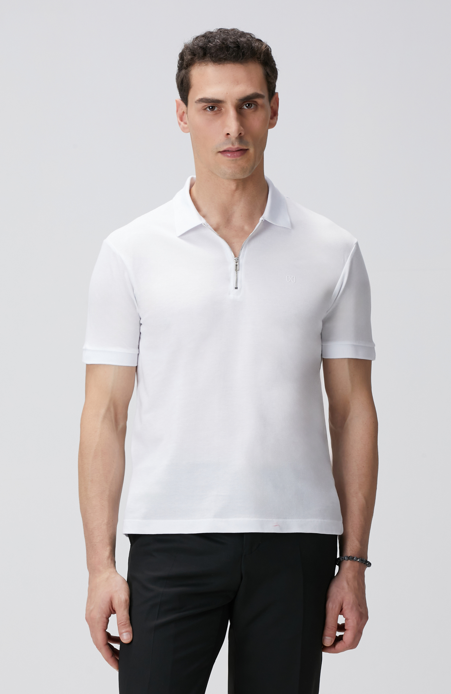 Kırık Beyaz Polo T-shirt