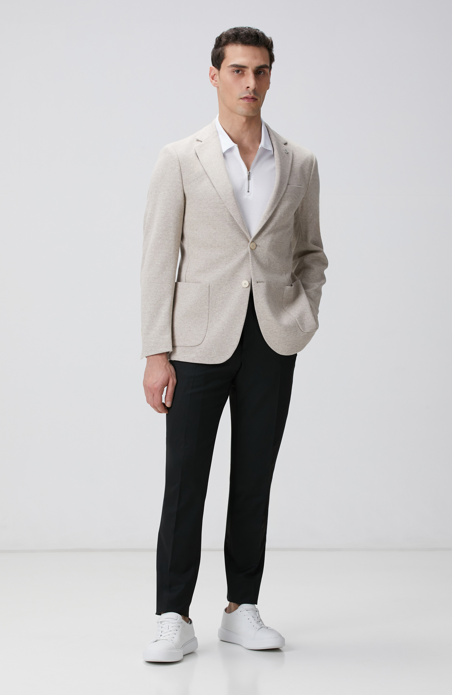 Kırık Beyaz Polo T-shirt