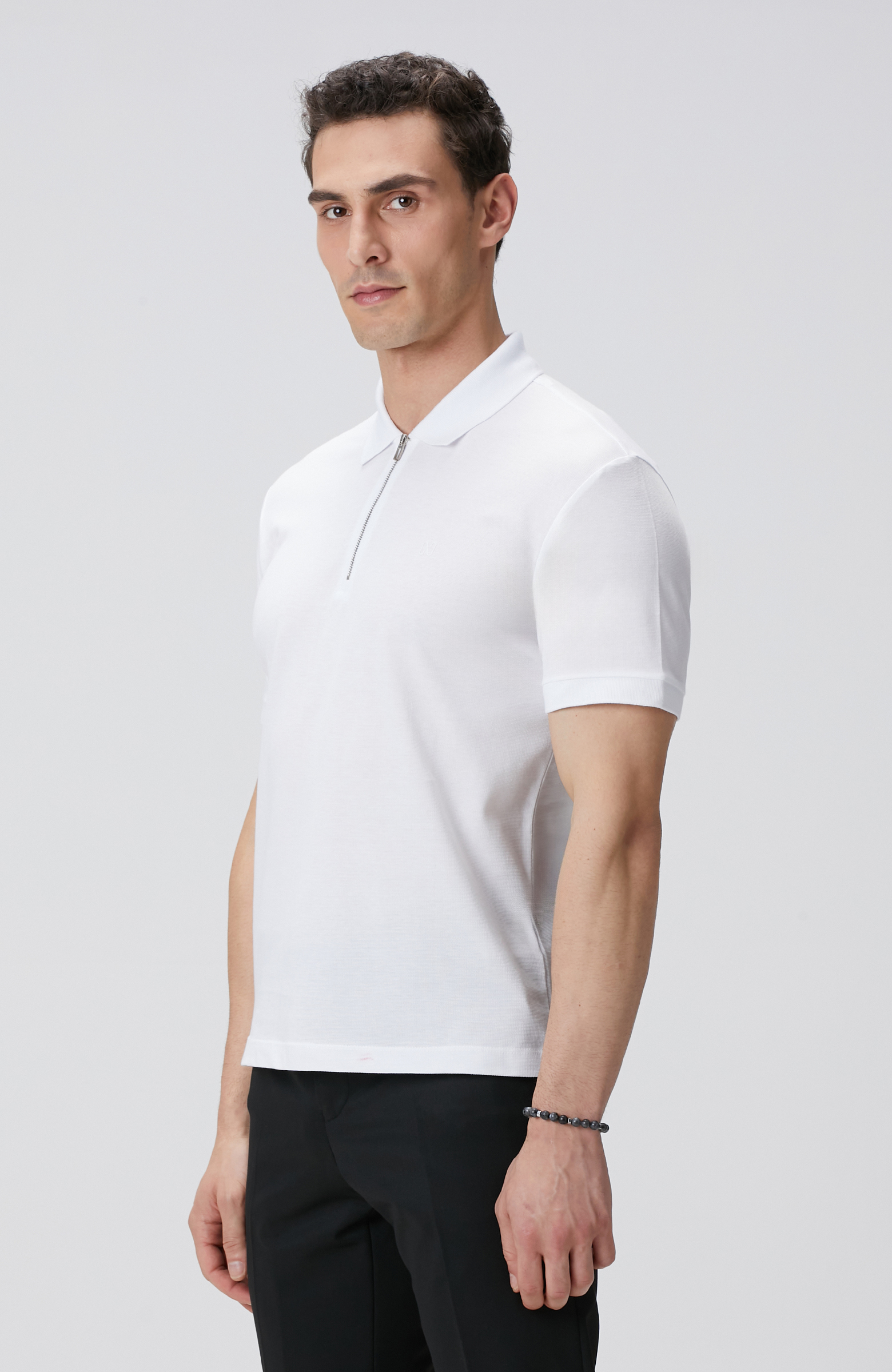 Kırık Beyaz Polo T-shirt