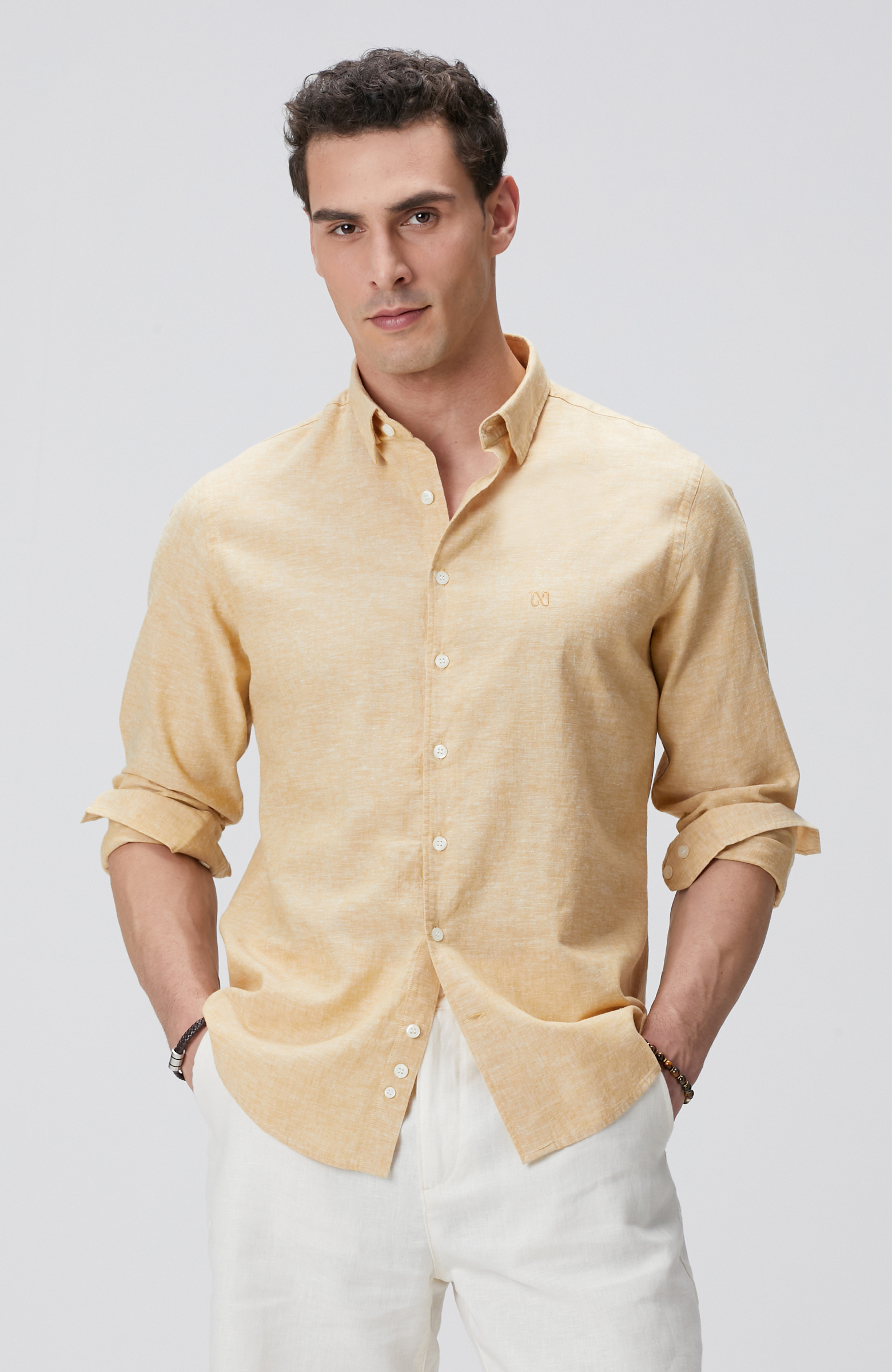 Safran Keten Gömlek