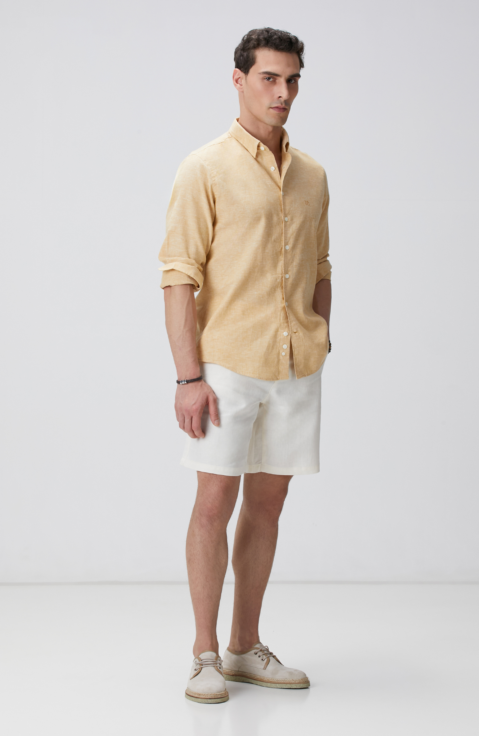 Safran Keten Gömlek