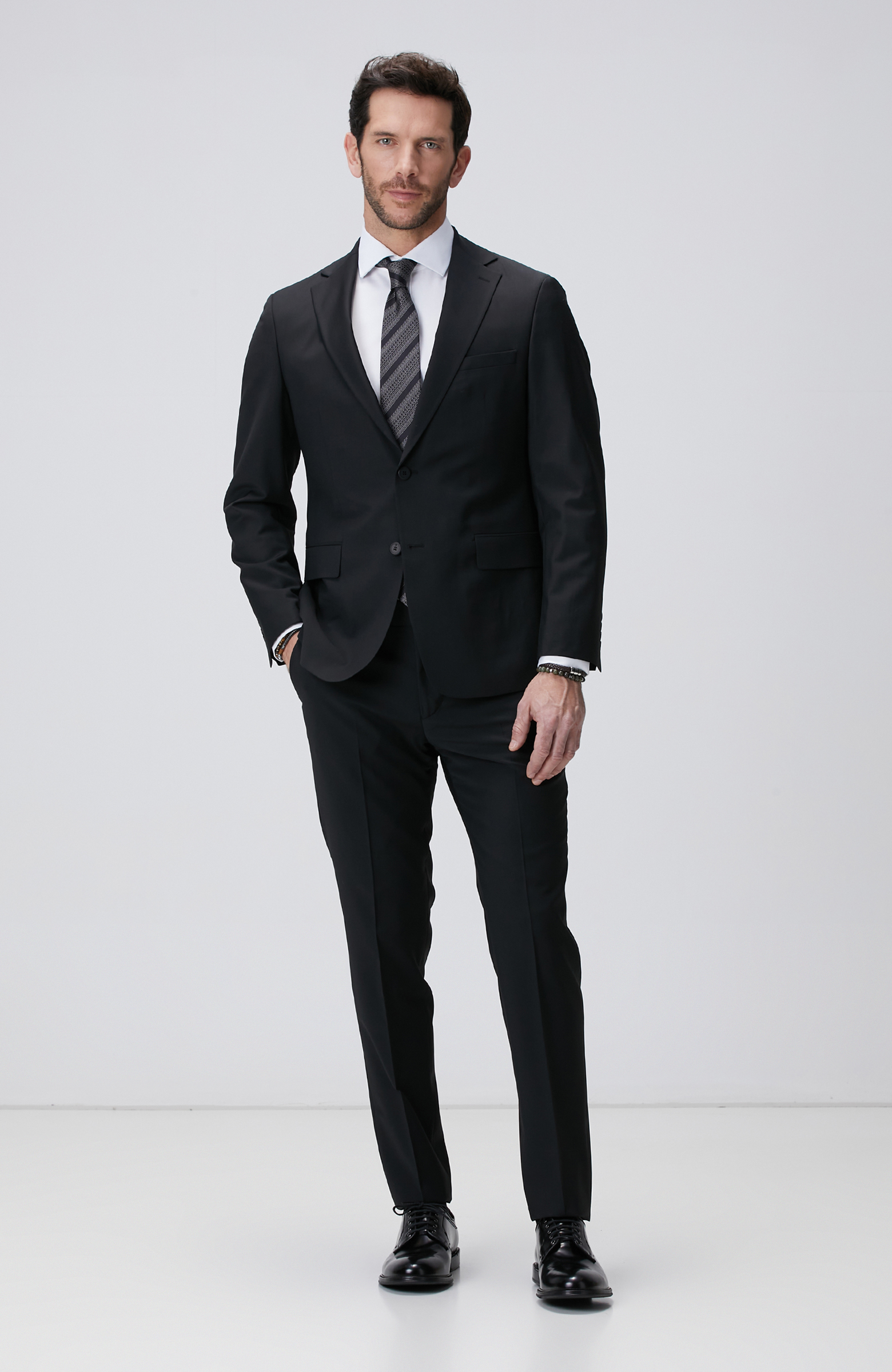 Beyaz Pamuk-Saten Gömlek