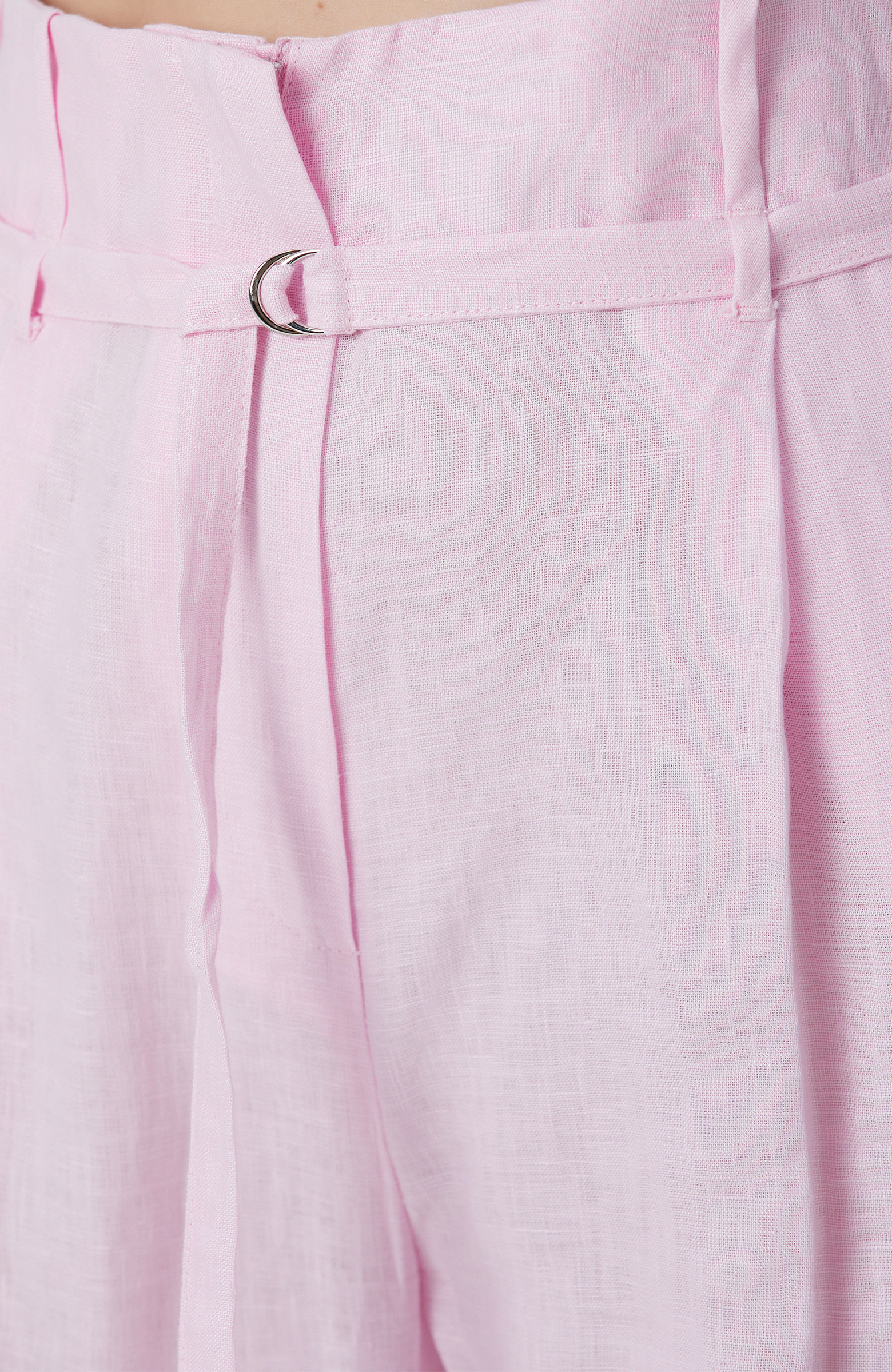 Pembe Keten Pantolon