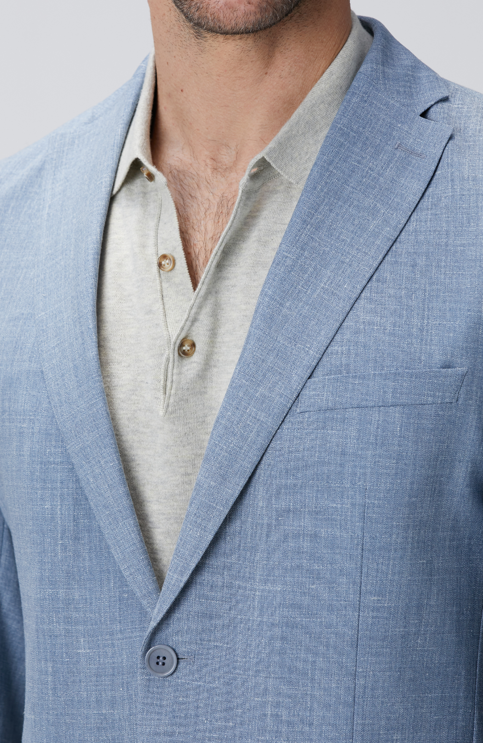 Mavi Loro Piana Kumaşıyla Üretilmiş Limited Yün Takım Elbise