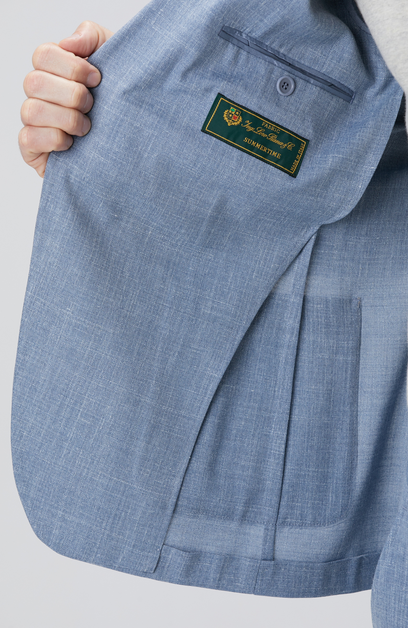 Mavi Loro Piana Kumaşıyla Üretilmiş Limited Yün Takım Elbise