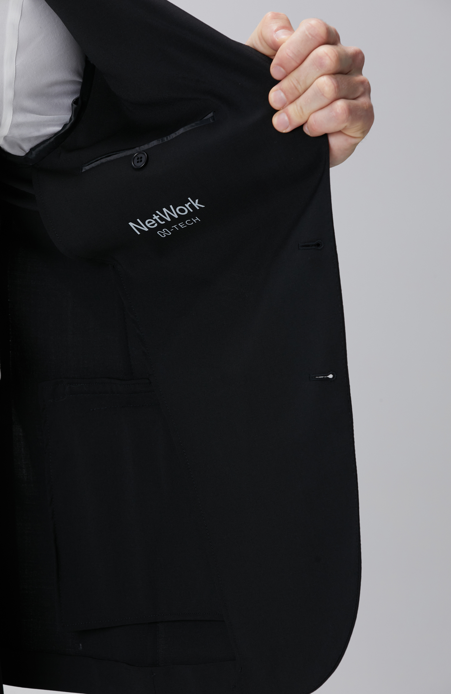 N-Tech Siyah Yün Takım Elbise