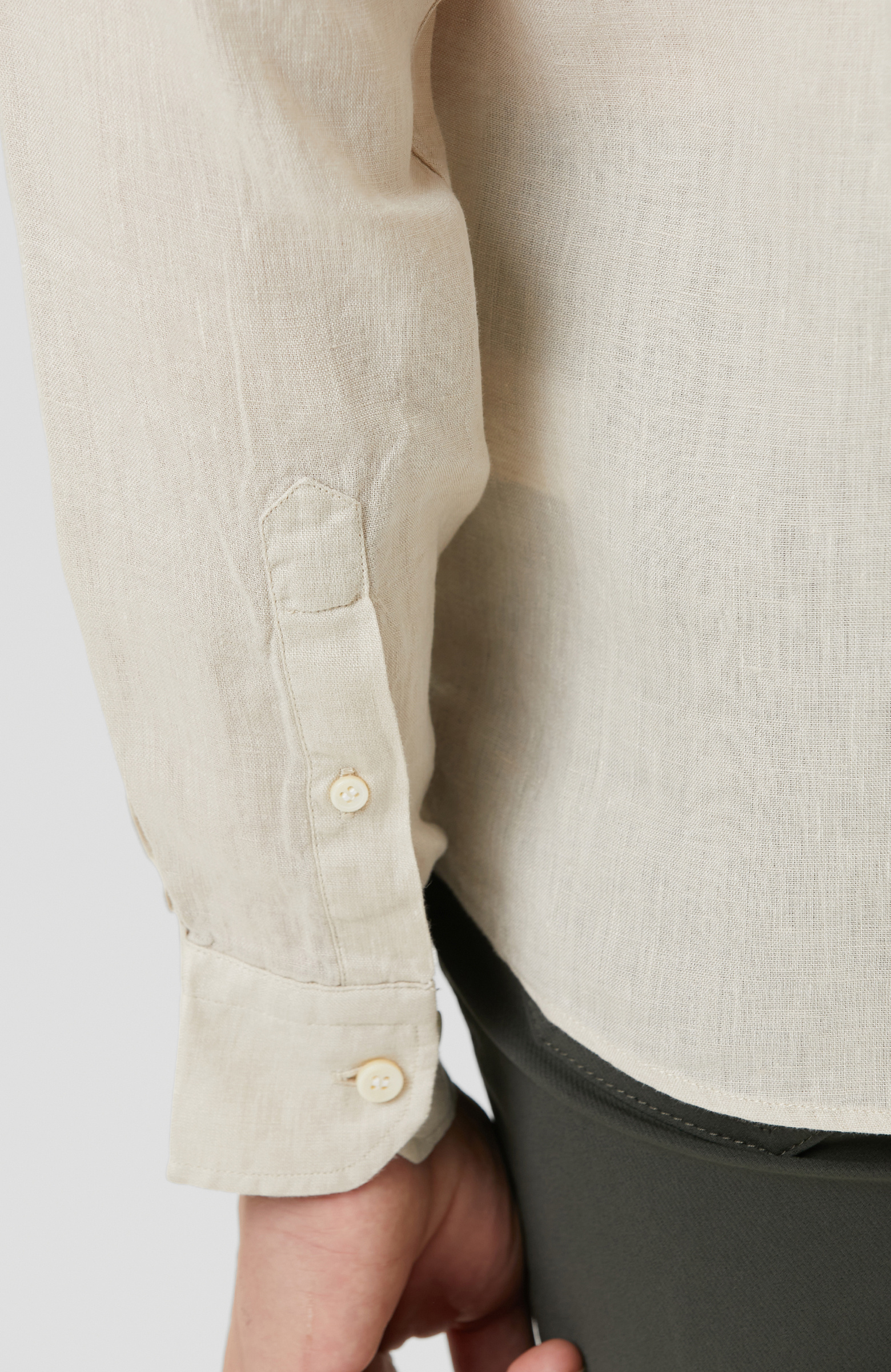 Naturel Keten Gömlek