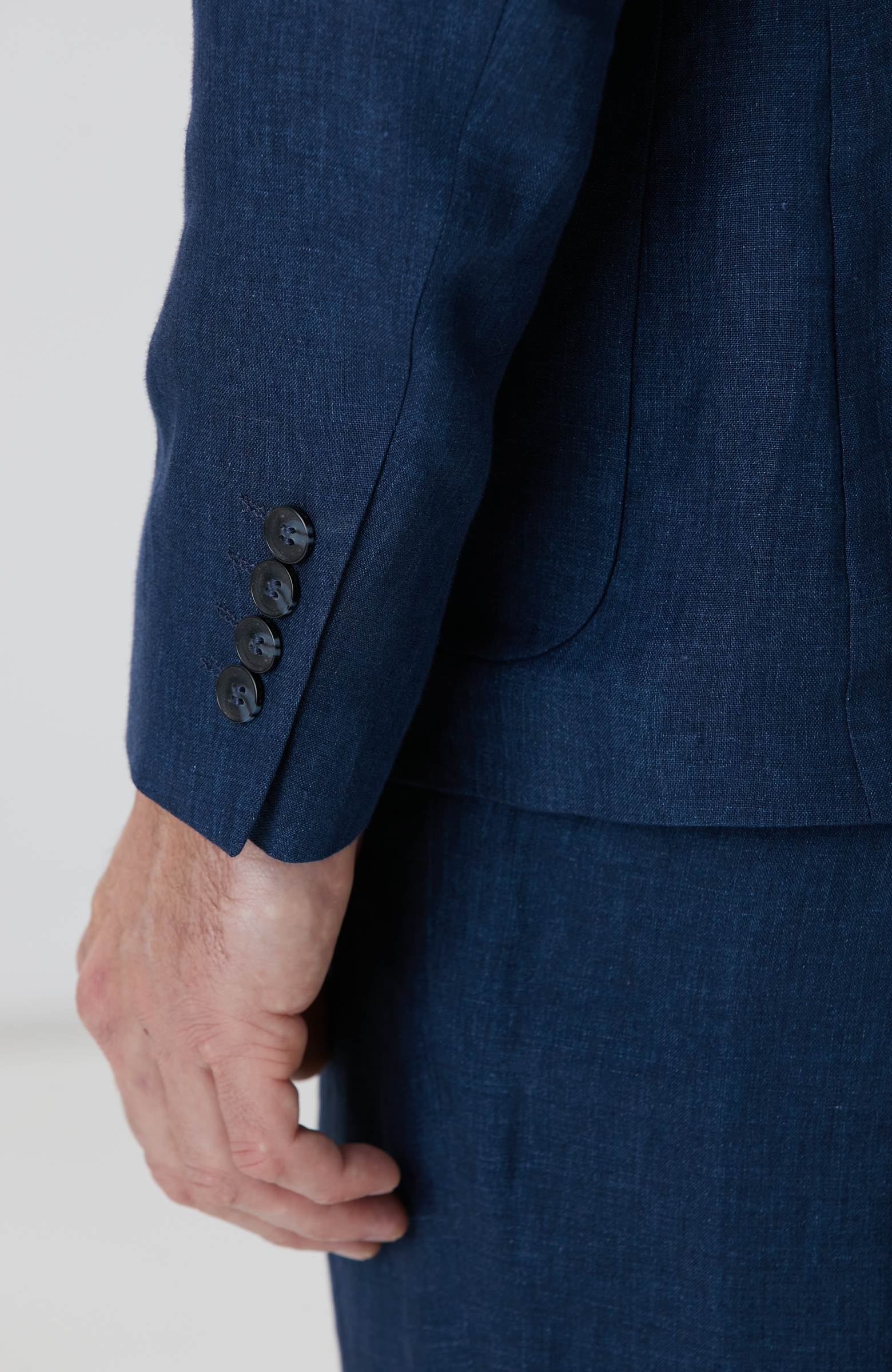 Lacivert Keten Takım Elbise