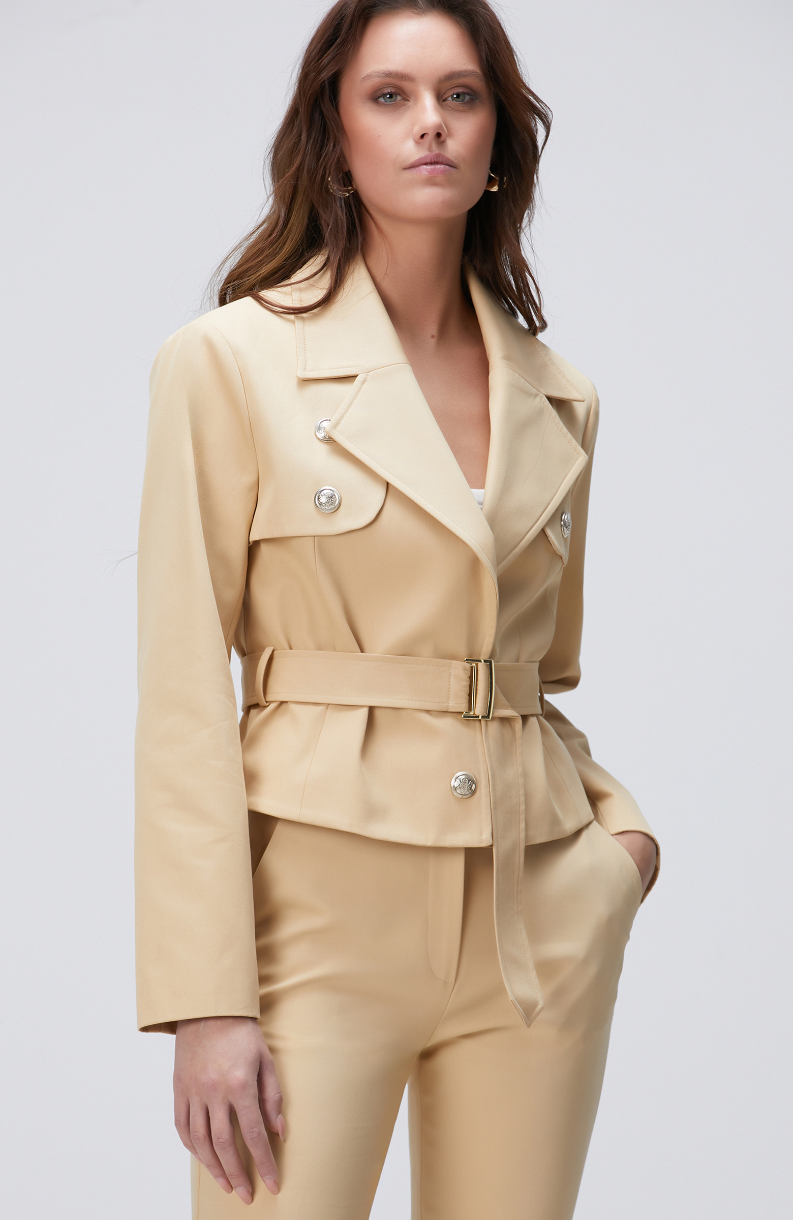 Bej Trench Coat