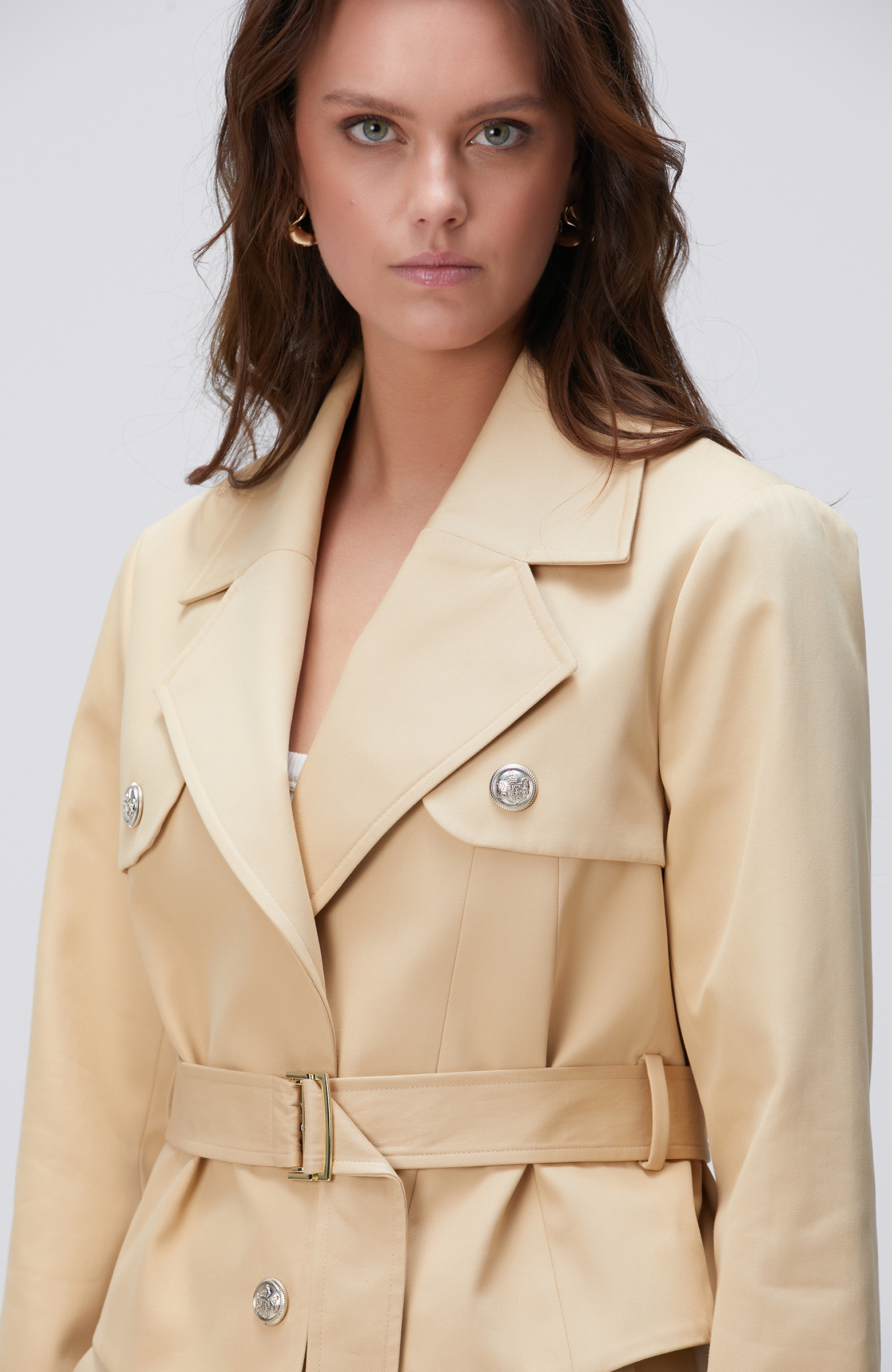 Bej Trench Coat