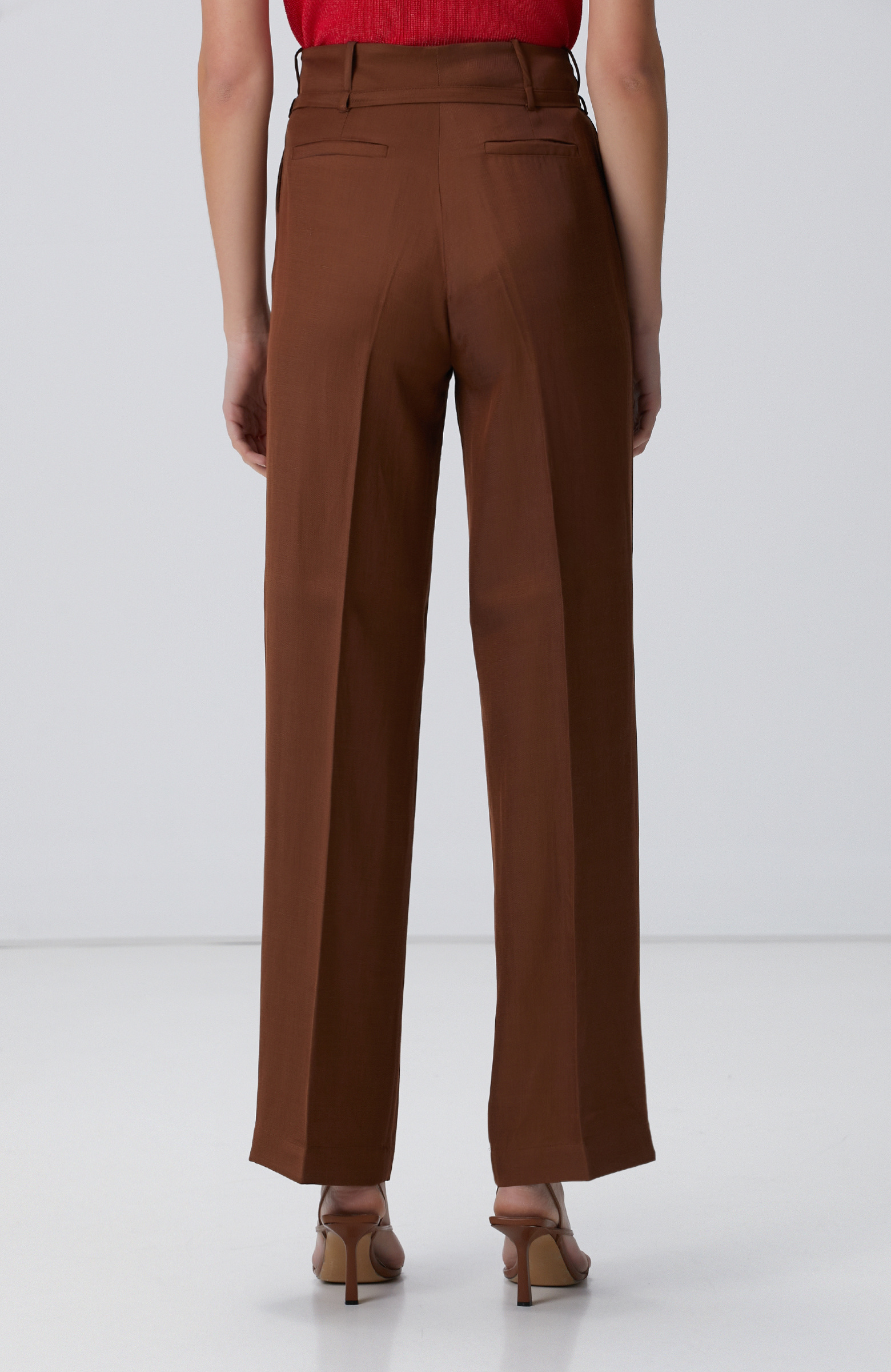 Tarçın Keten Karışımlı Pantolon