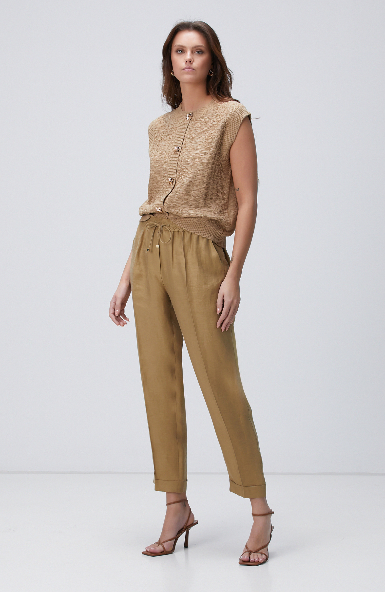 Limited Vizon Desenli Triko Yelek