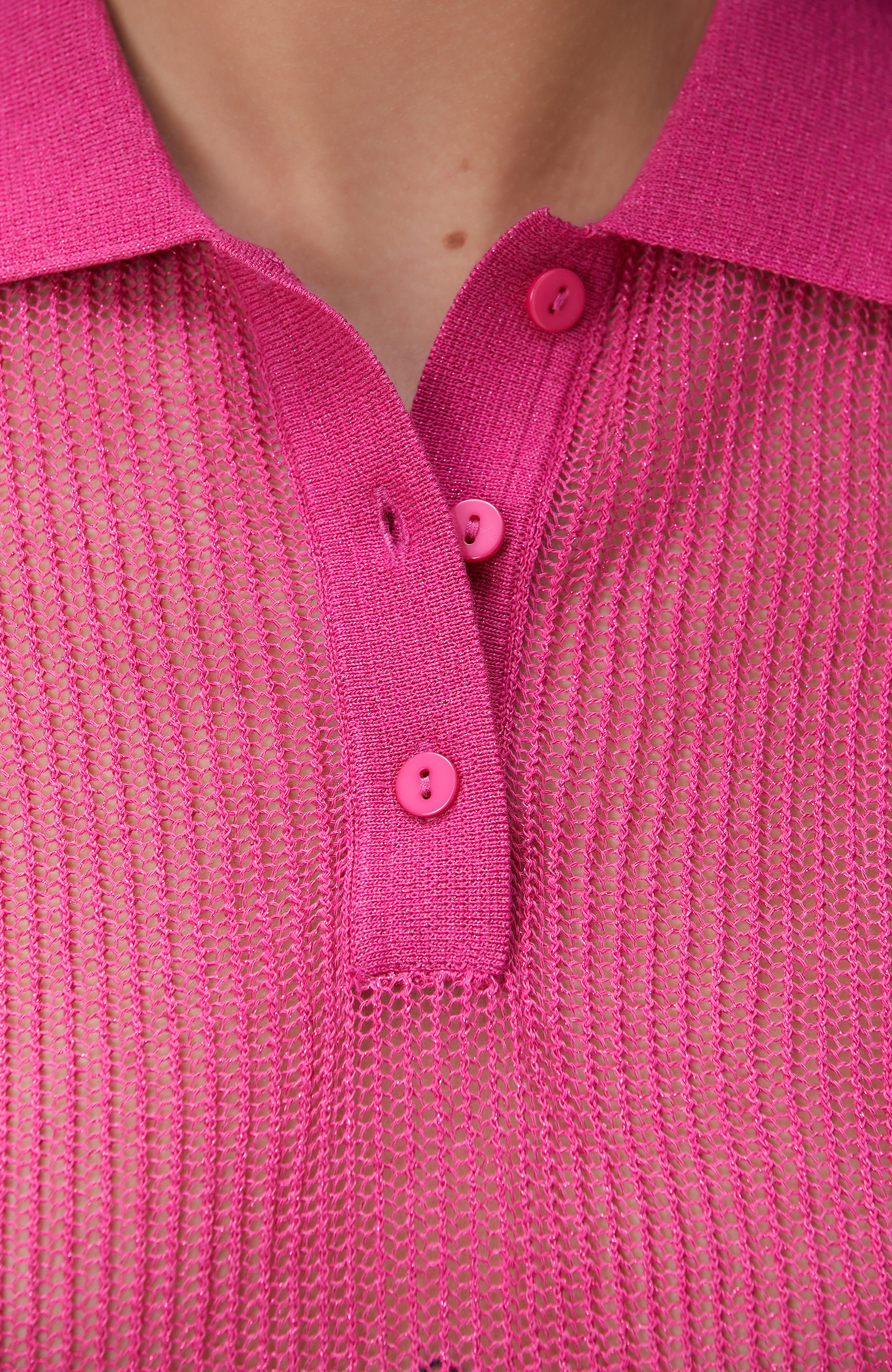 Pembe Polo Yaka Triko