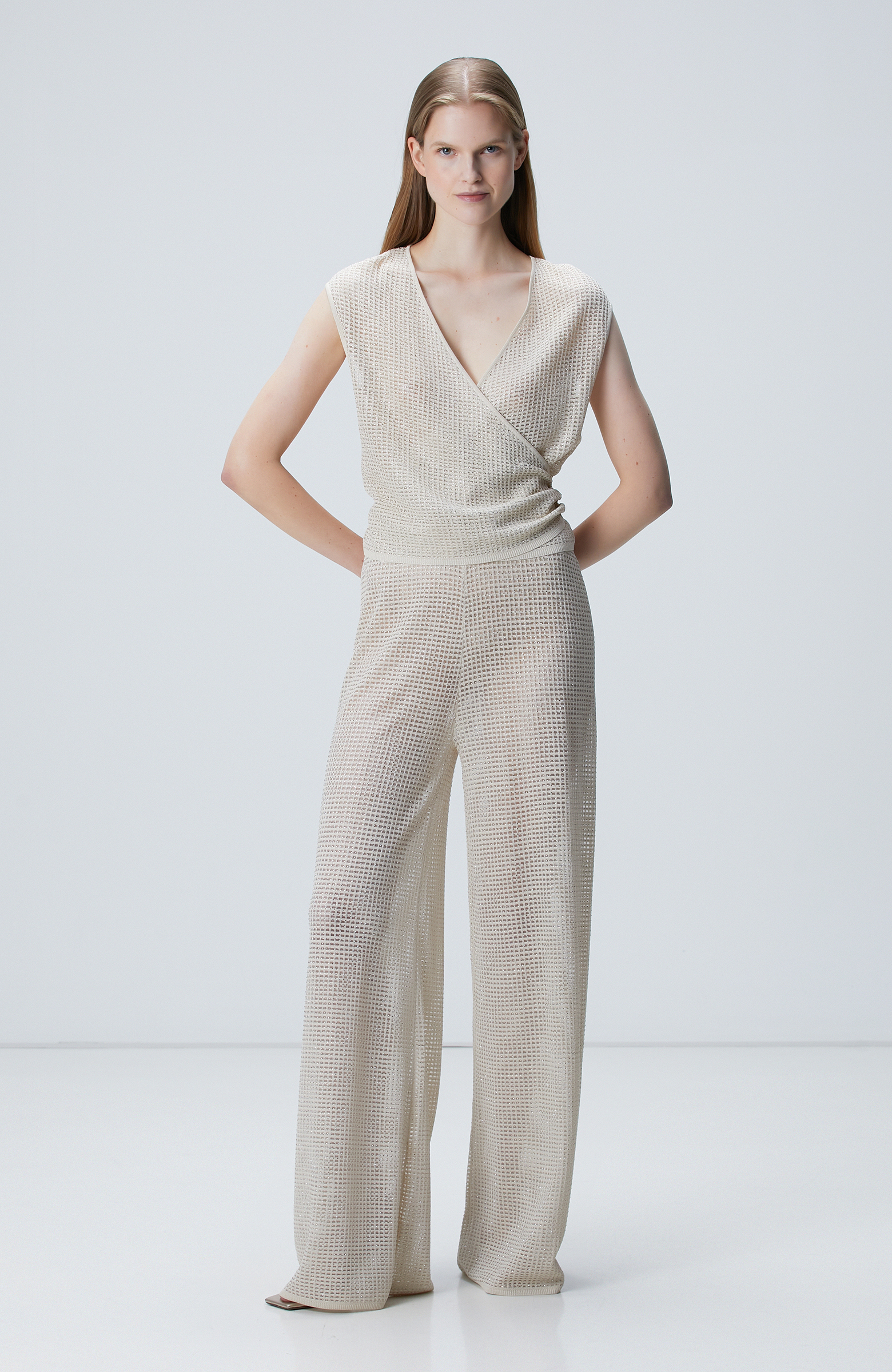 Limited Bej Triko Pantolon