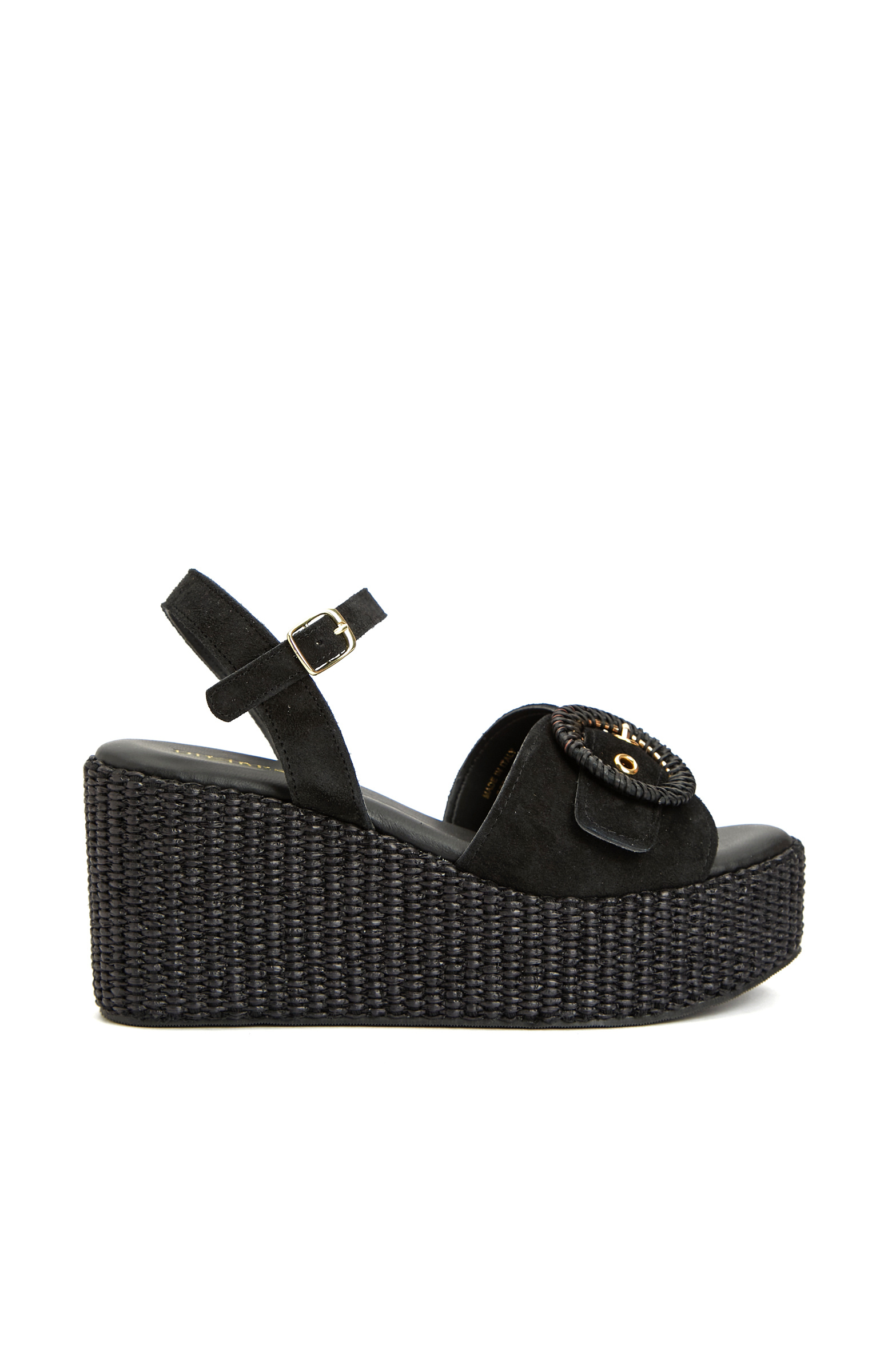 Black Women's Suede Sandals