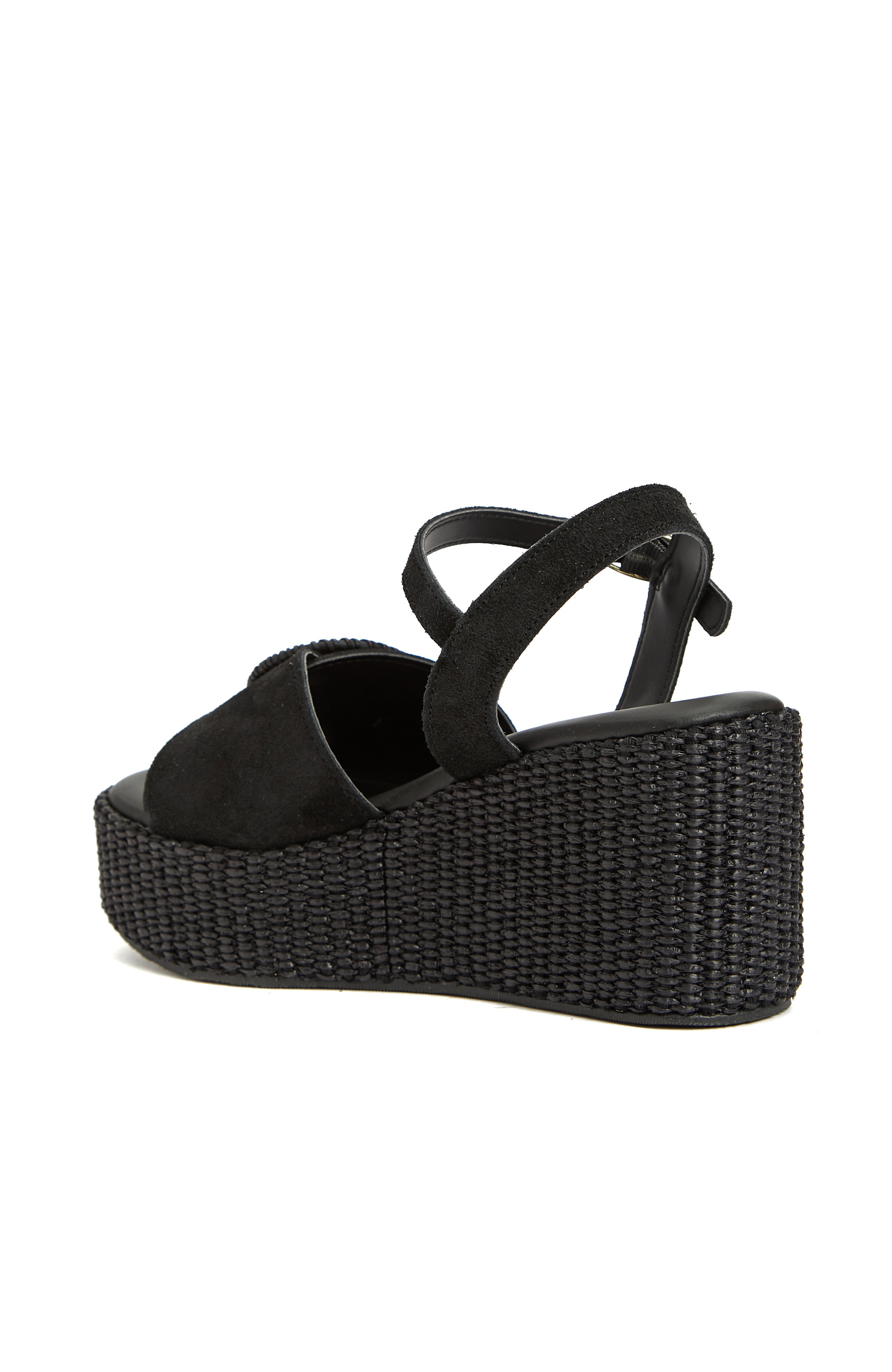Black Women's Suede Sandals