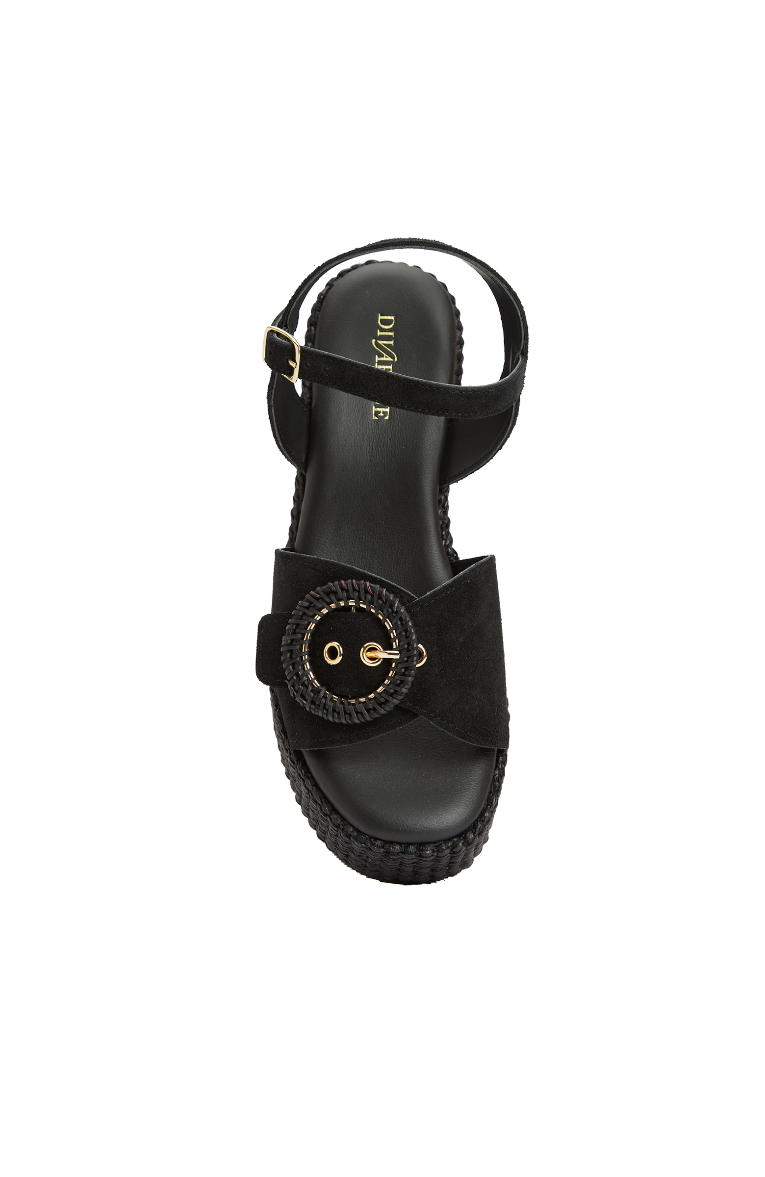 Black Women's Suede Sandals