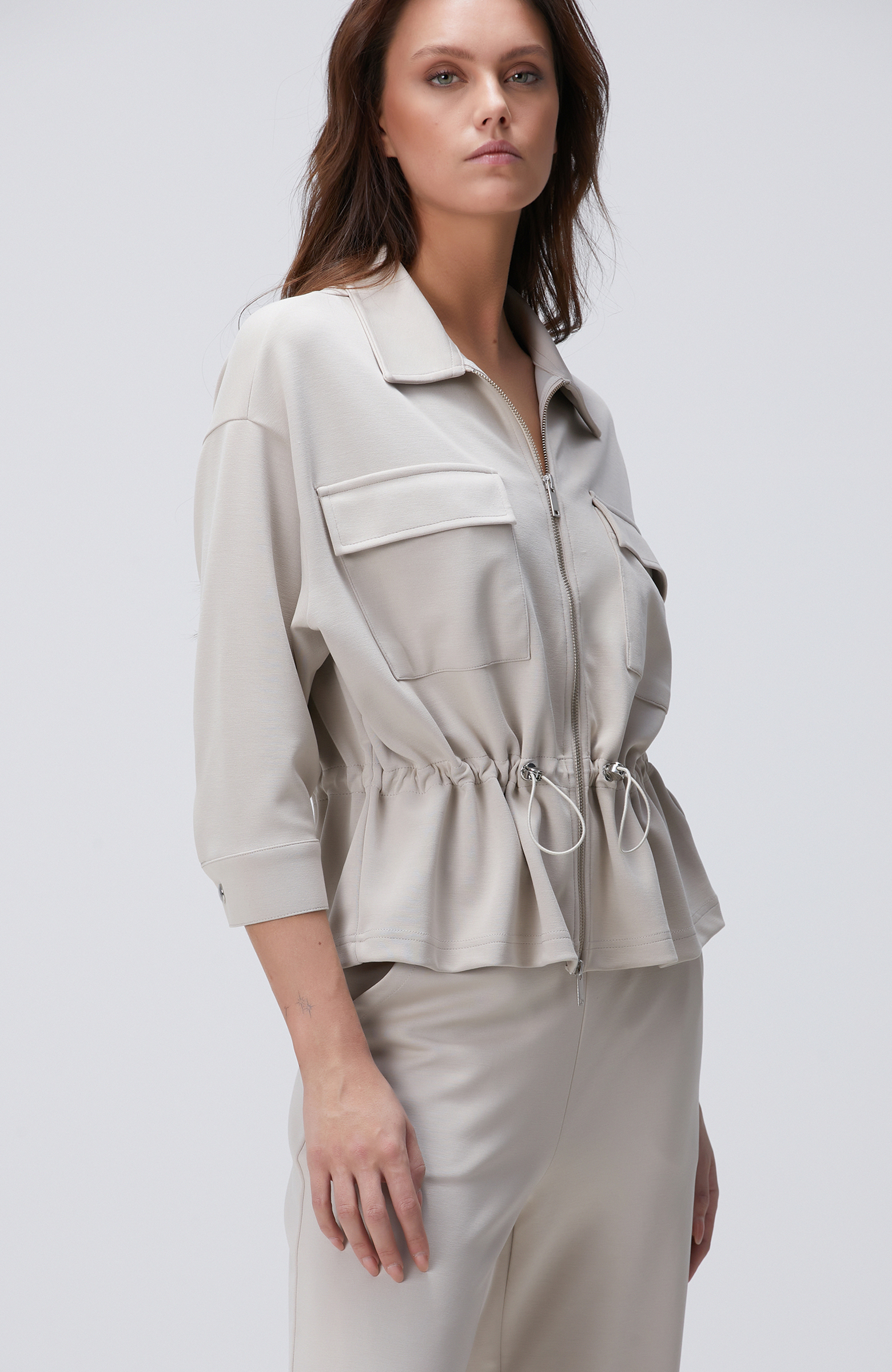 Taş Modal Karışımlı Ceket