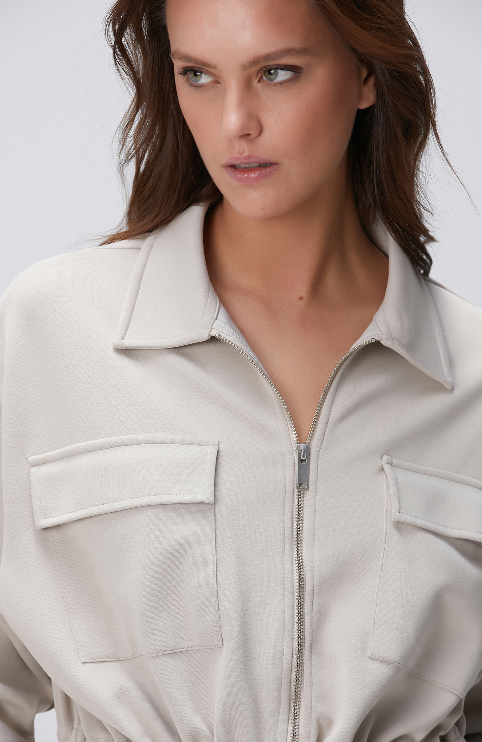 Taş Modal Karışımlı Ceket