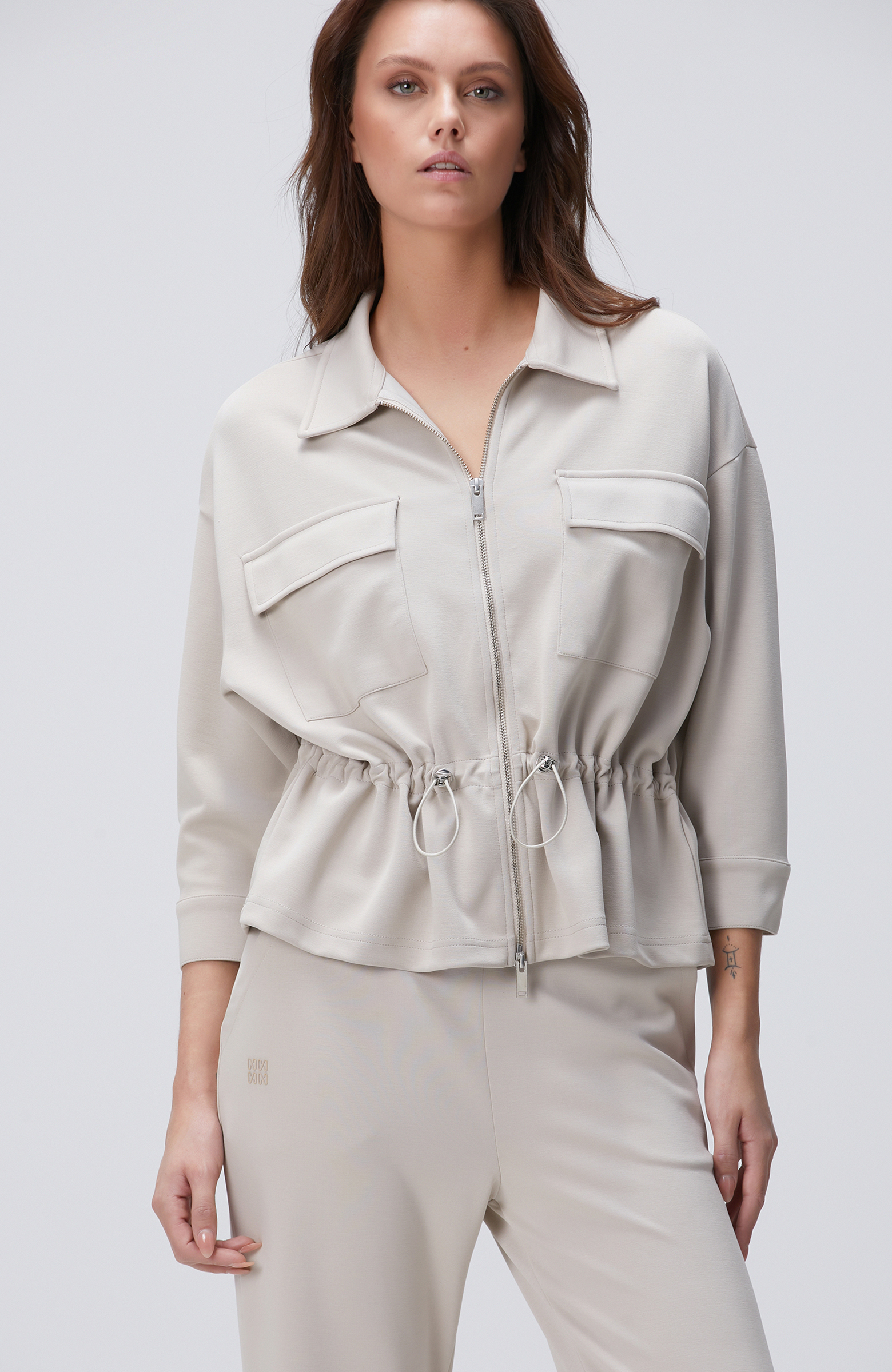 Taş Modal Karışımlı Ceket