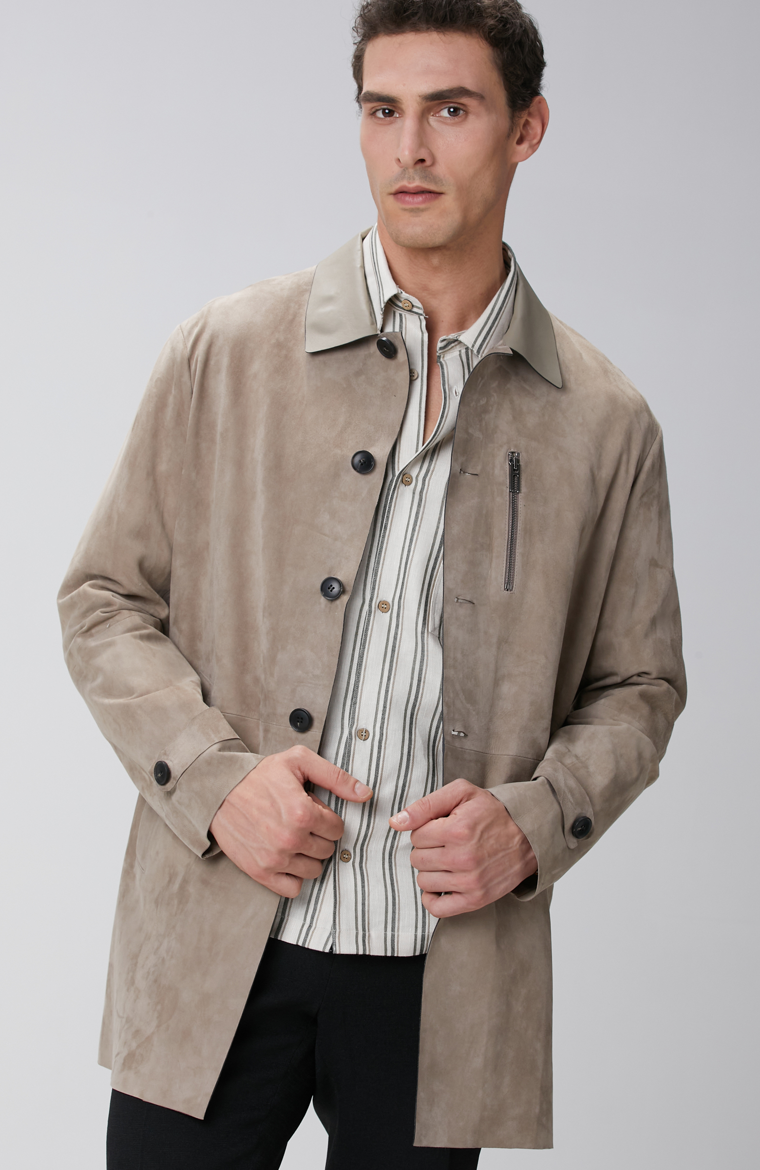 Vizon Süet Pardösü