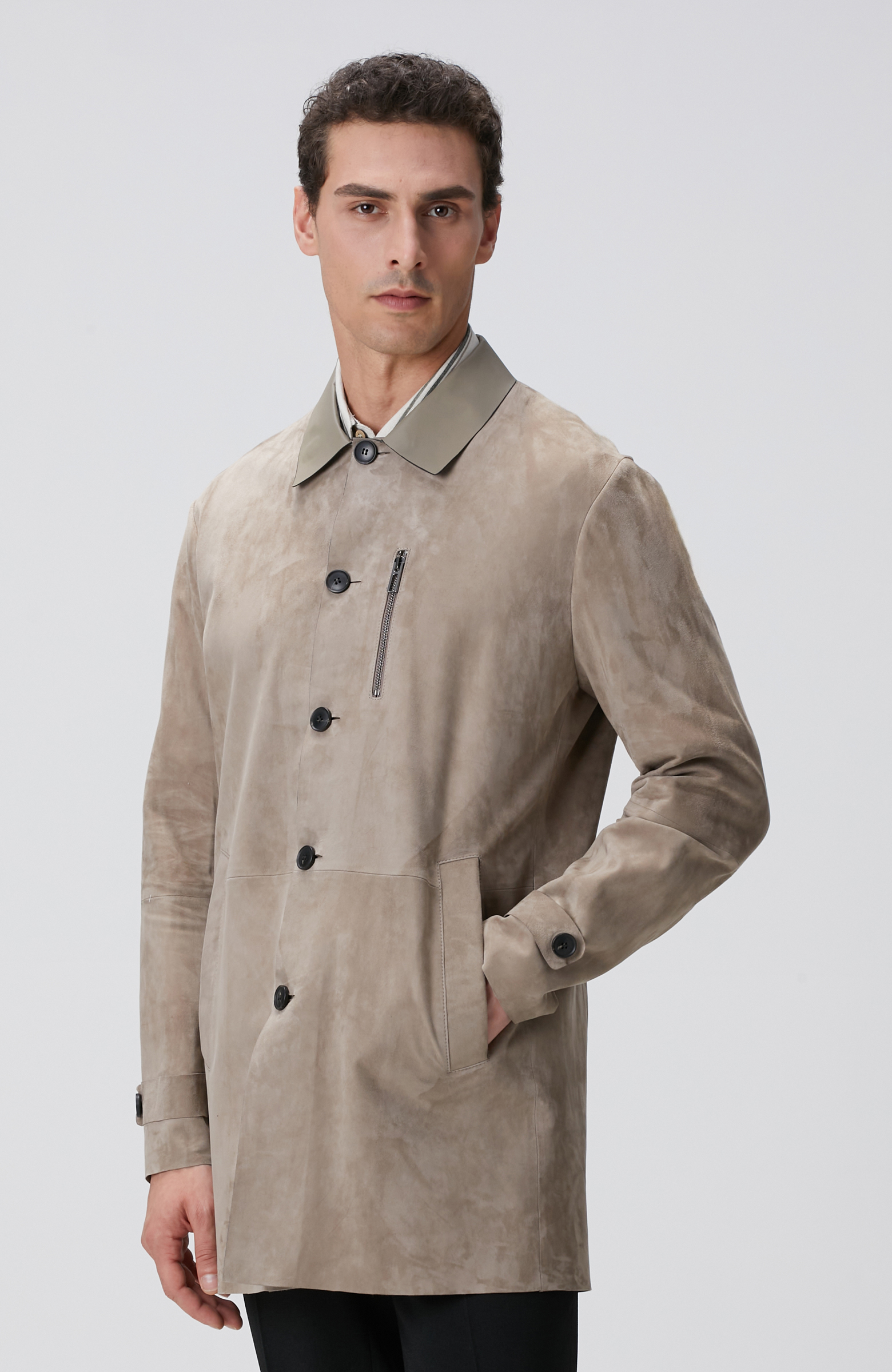 Vizon Süet Pardösü