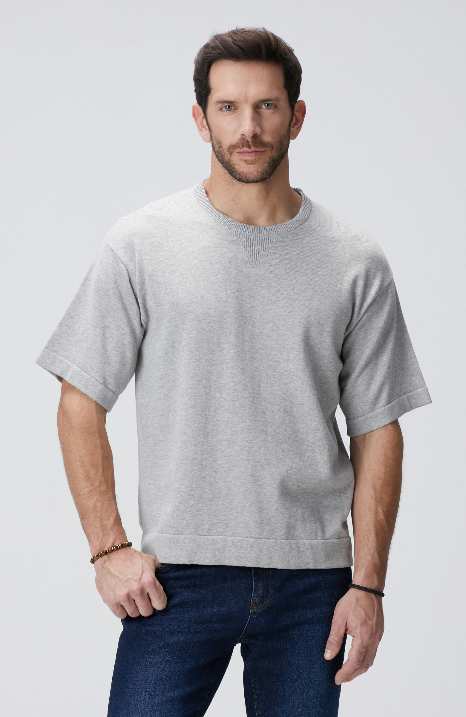 Gri Triko Sweatshirt