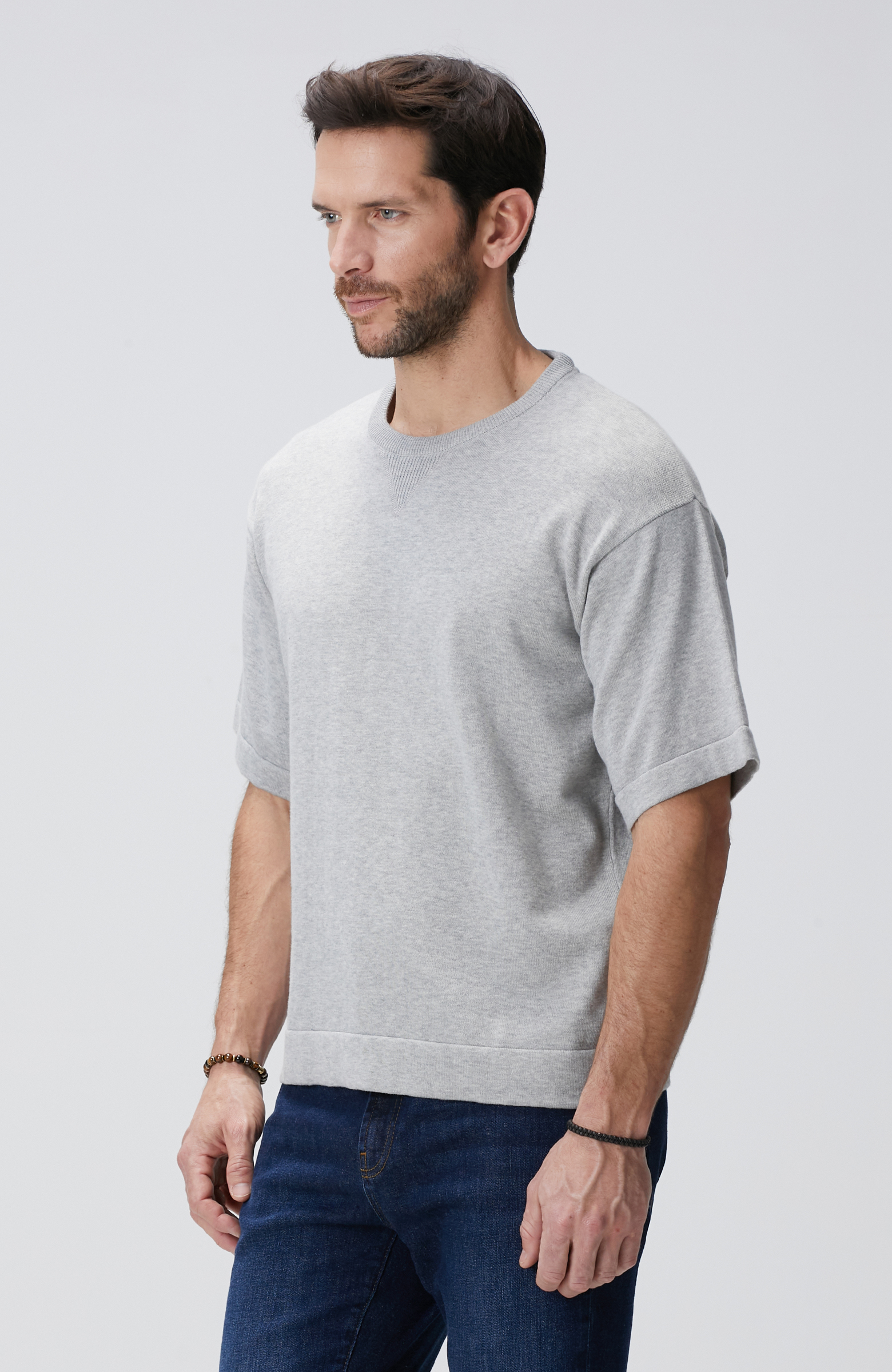 Gri Triko Sweatshirt