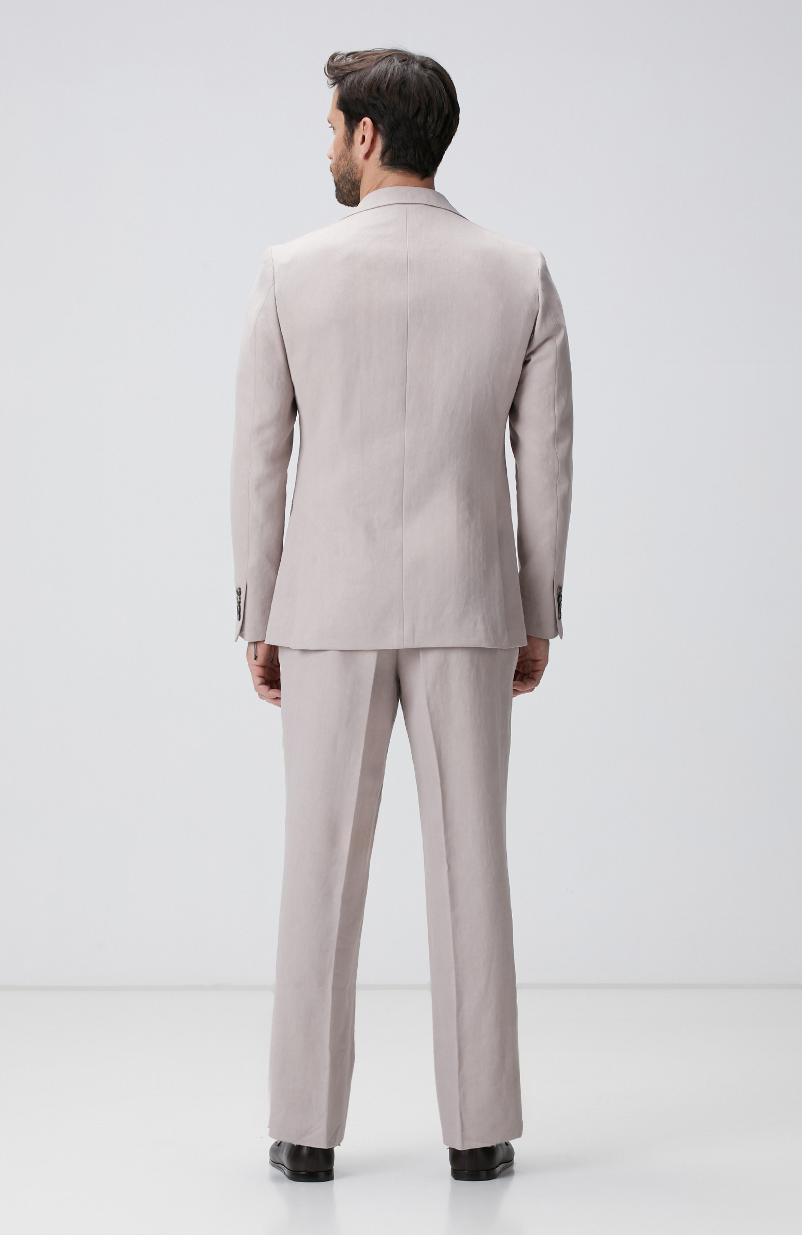 Pudra Keten Takım Elbise