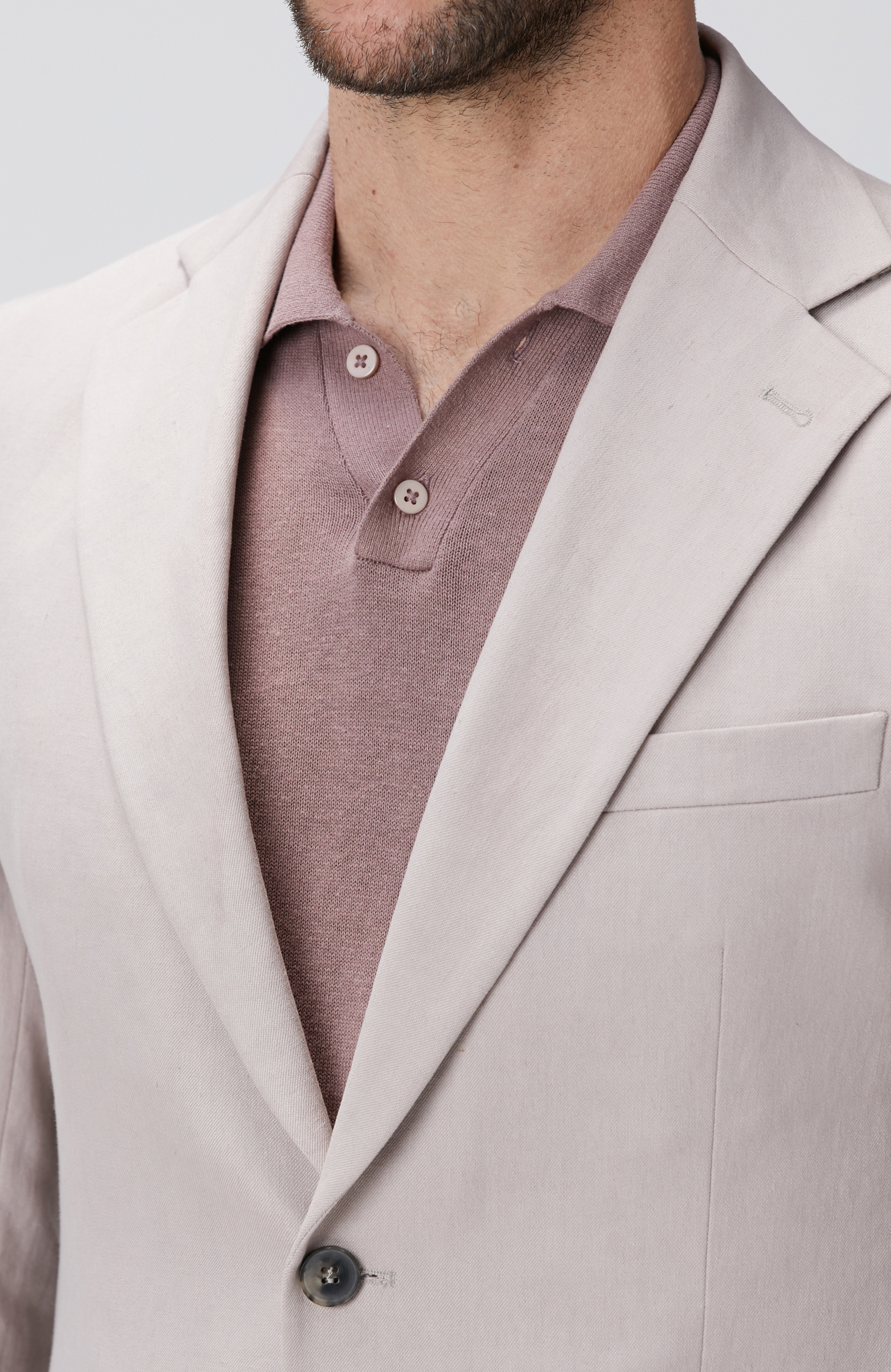 Pudra Keten Takım Elbise