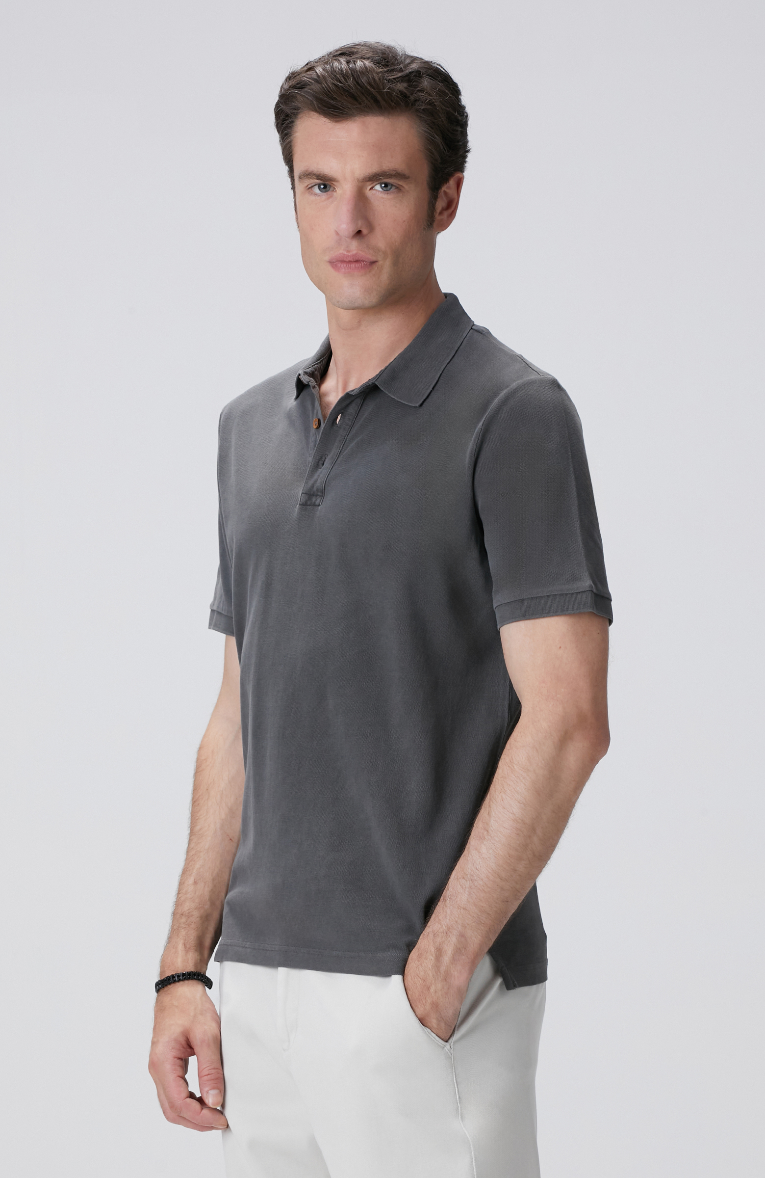 Antrasit Polo T-shirt