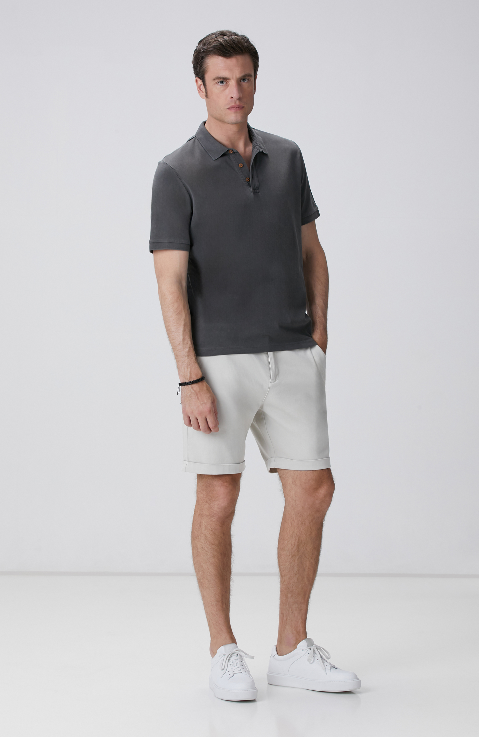 Antrasit Polo T-shirt