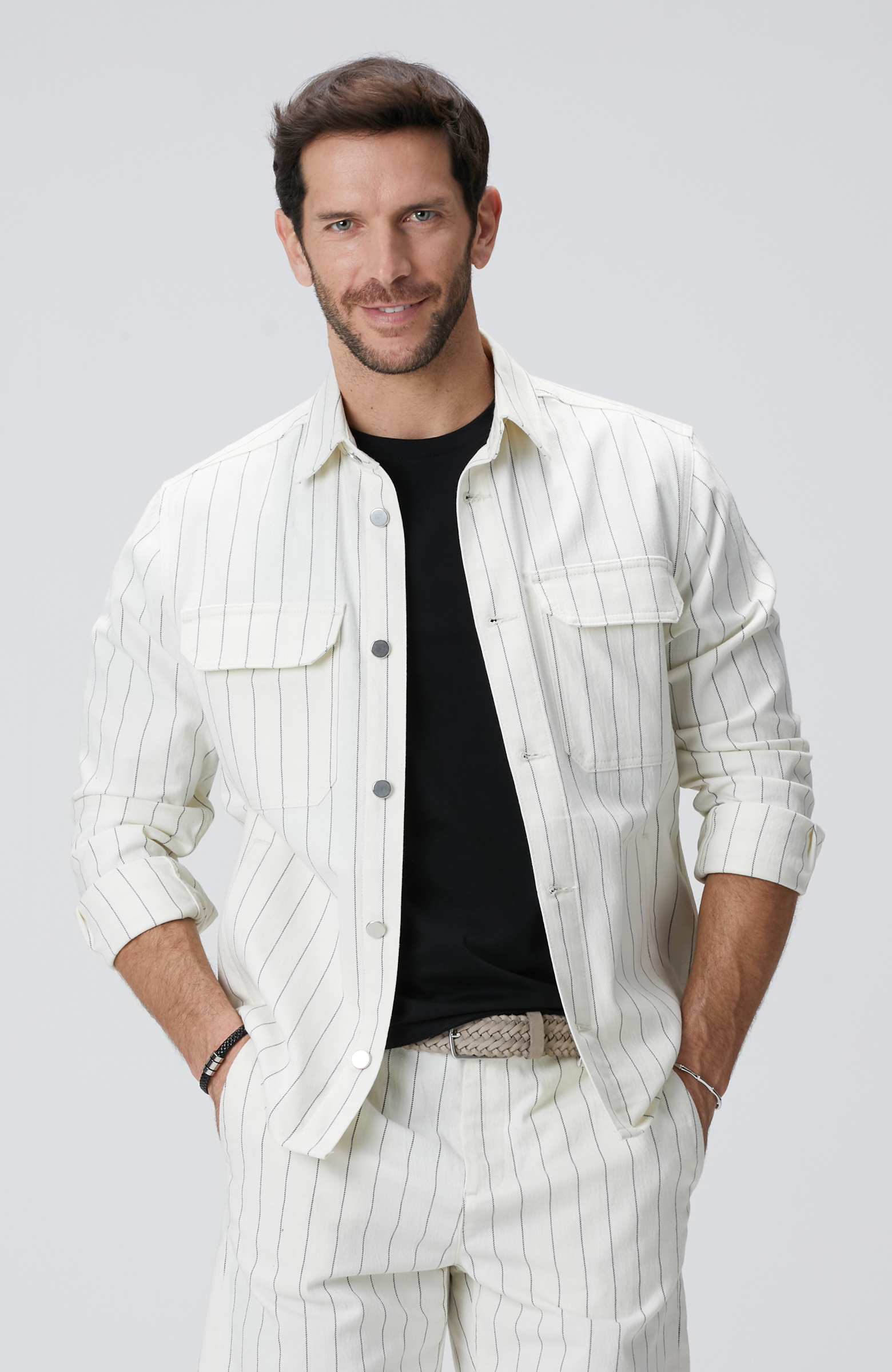 Kırık Beyaz Dış Gömlek