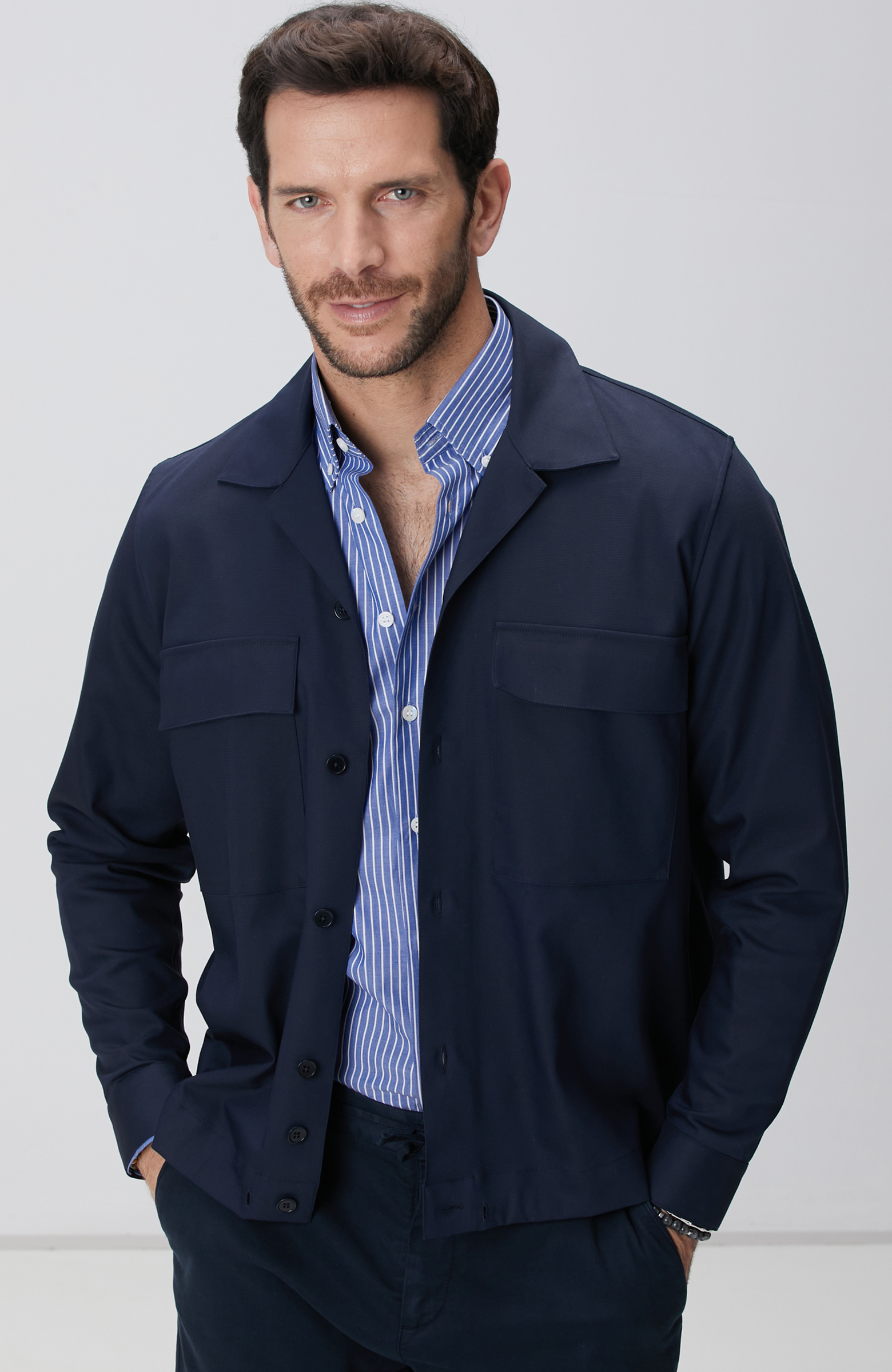 Lacivert Dış Gömlek