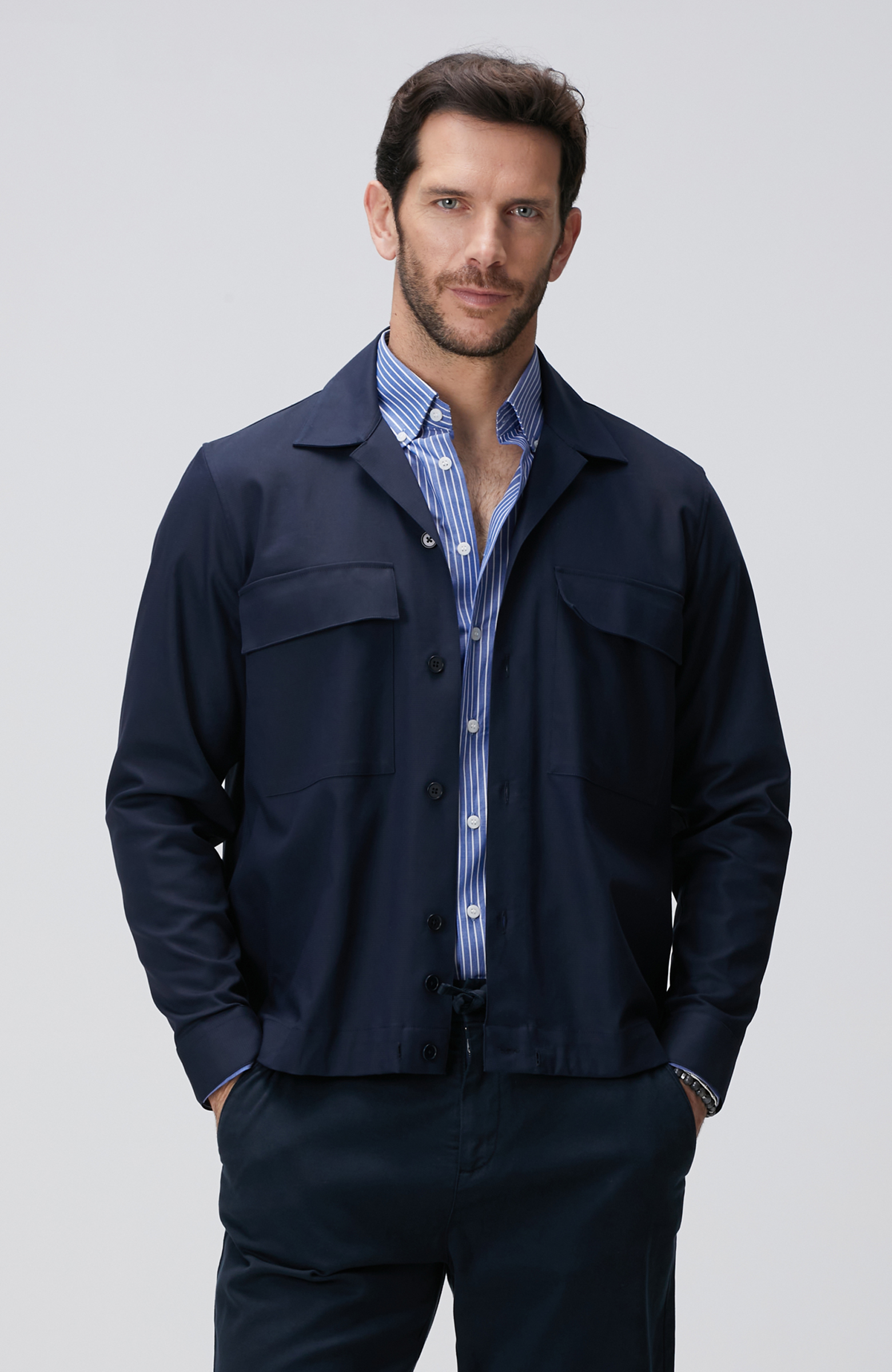 Lacivert Dış Gömlek