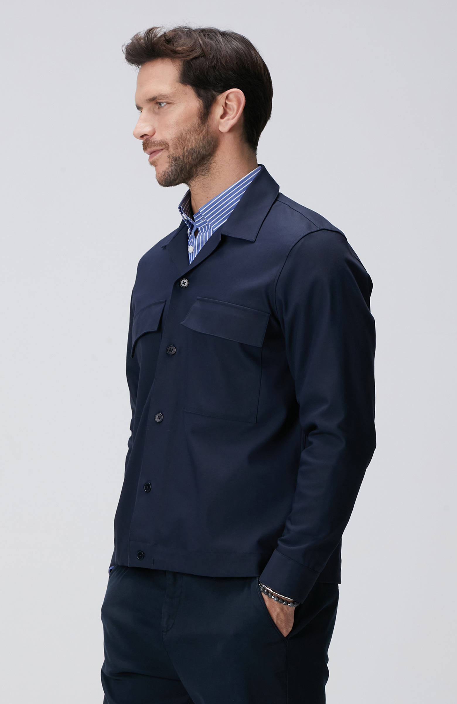 Lacivert Dış Gömlek