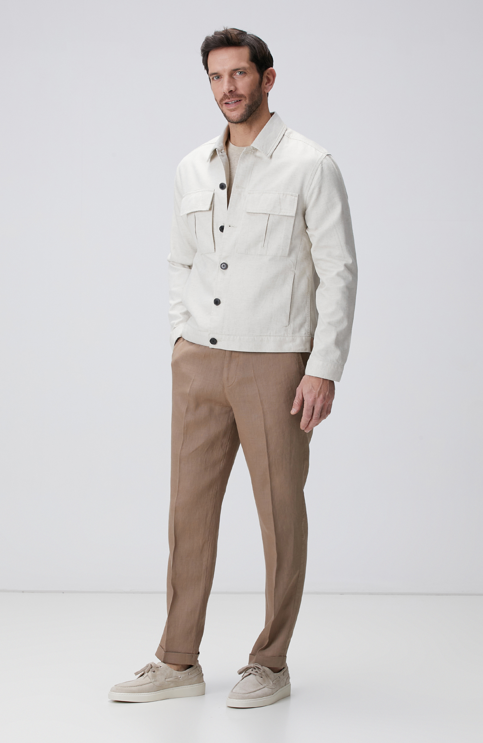 Naturel Nopeli Dış Gömlek