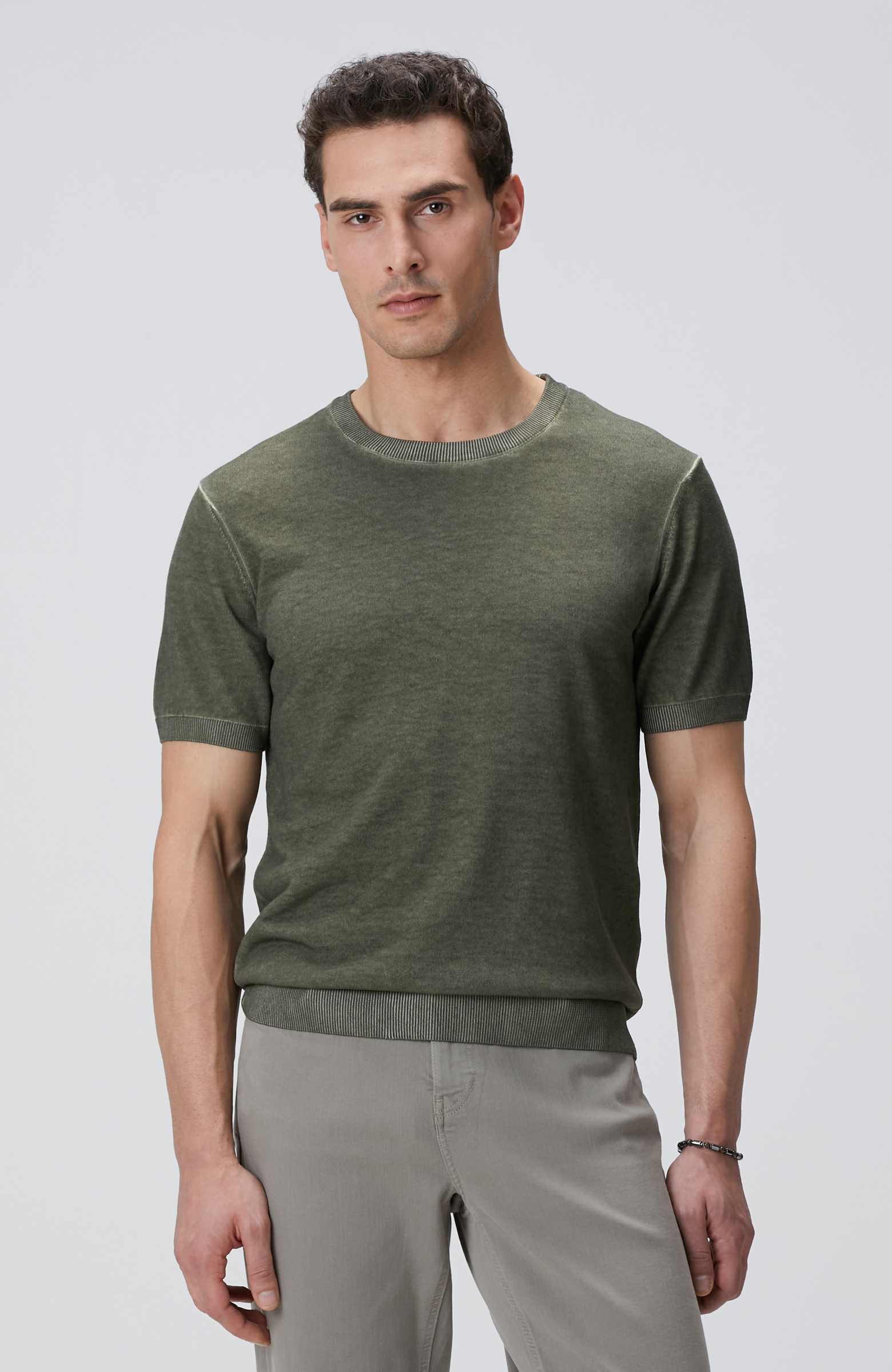 Haki Keten Karışımlı Kazak