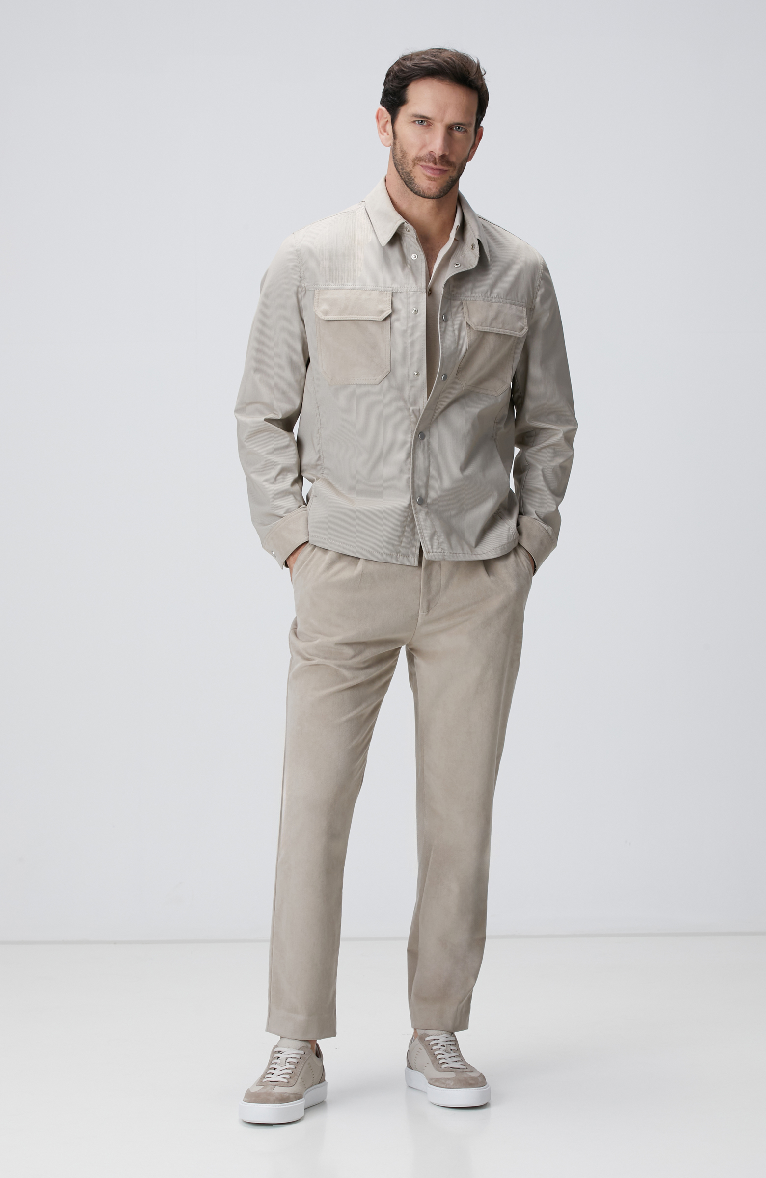 Bej Süet Chino Pantolon