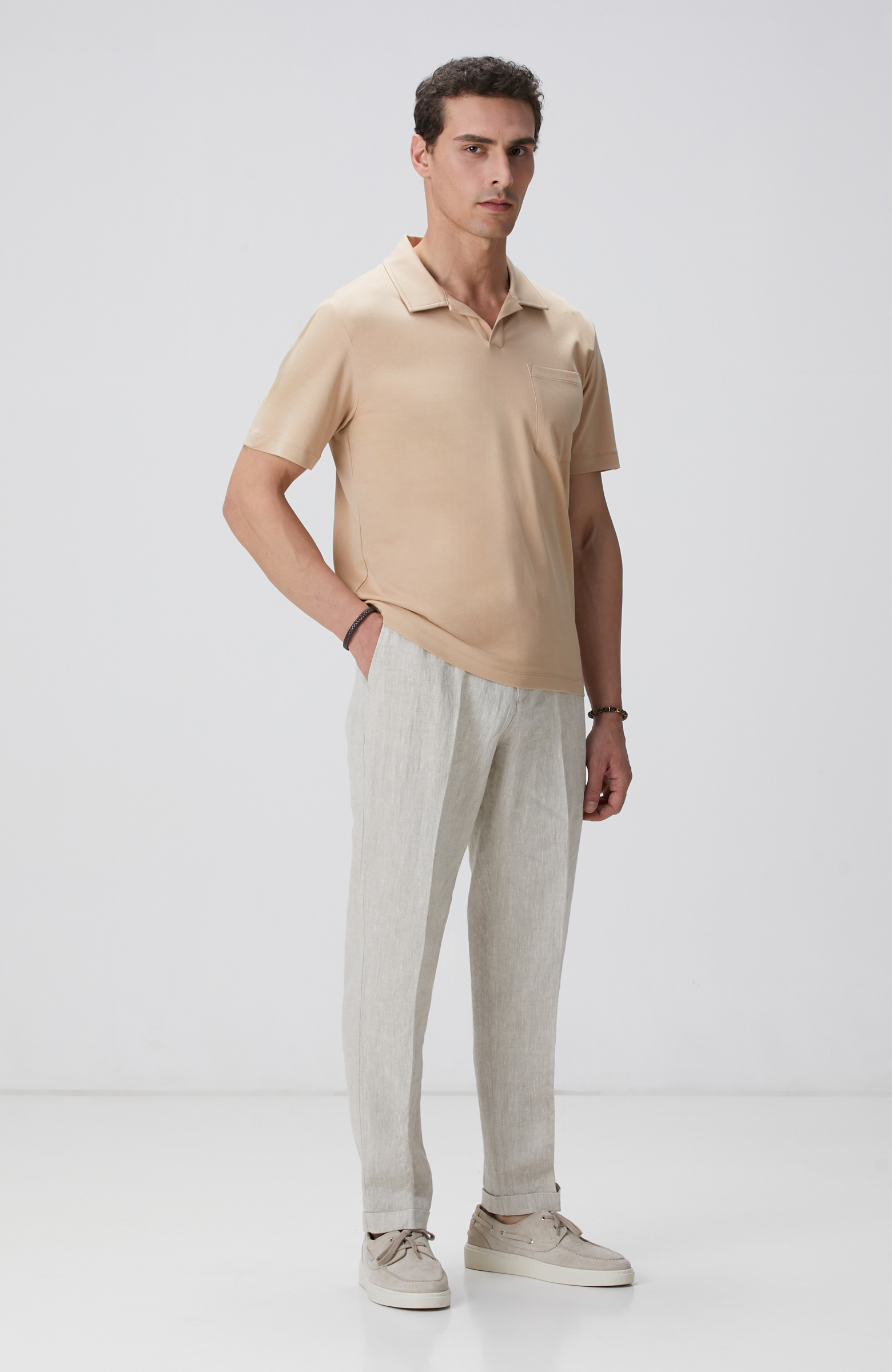 Açık Camel T-shirt