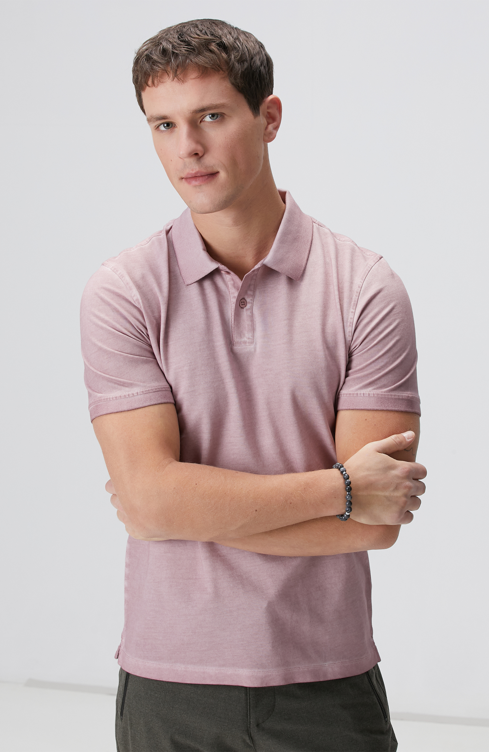 Gül Kurusu Polo Yaka T-shirt