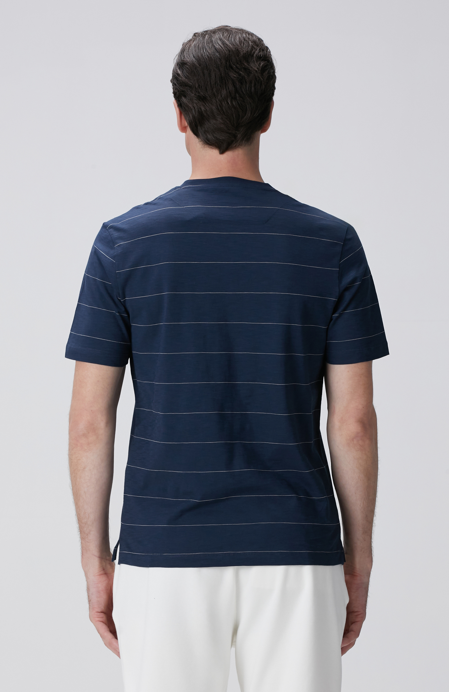 Lacivert Kırık Beyaz T-shirt