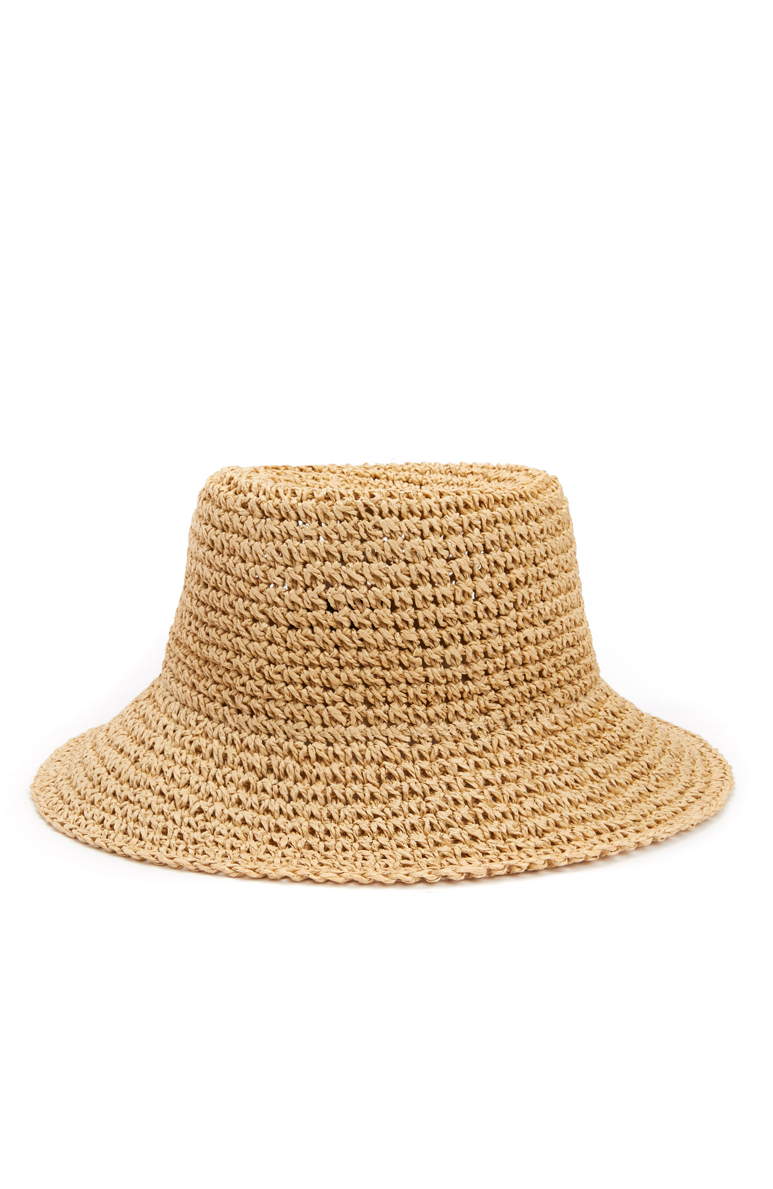 Bej Kadın Hasır Şapka