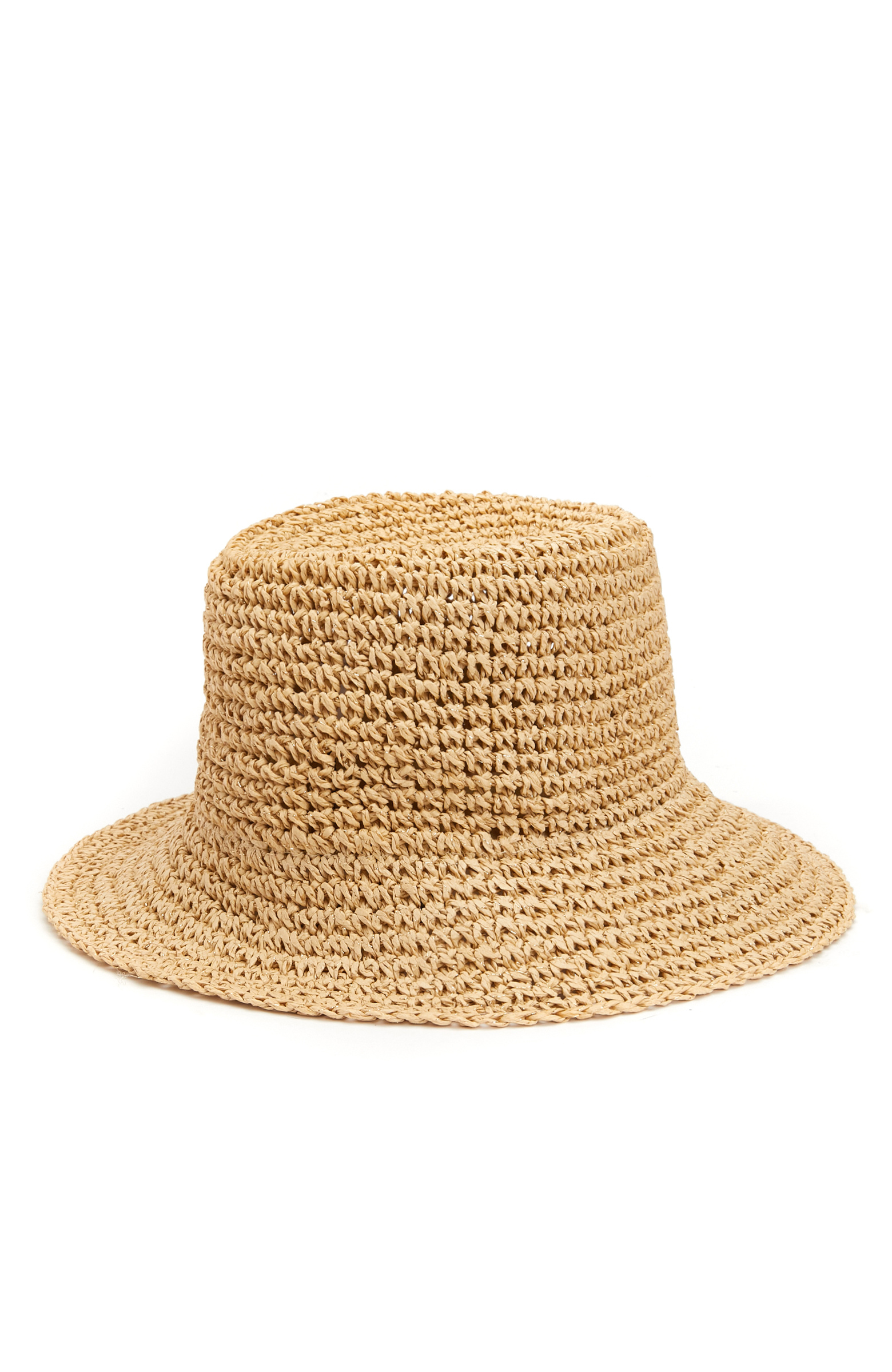 Bej Kadın Hasır Şapka