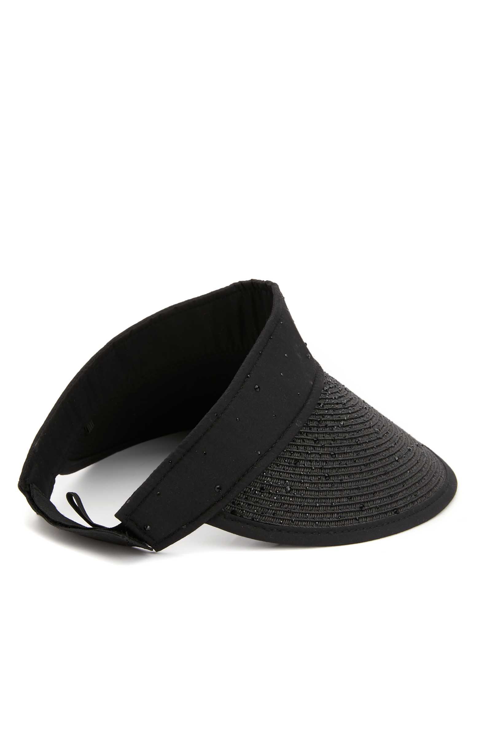 Siyah Kadın Hasır Şapka